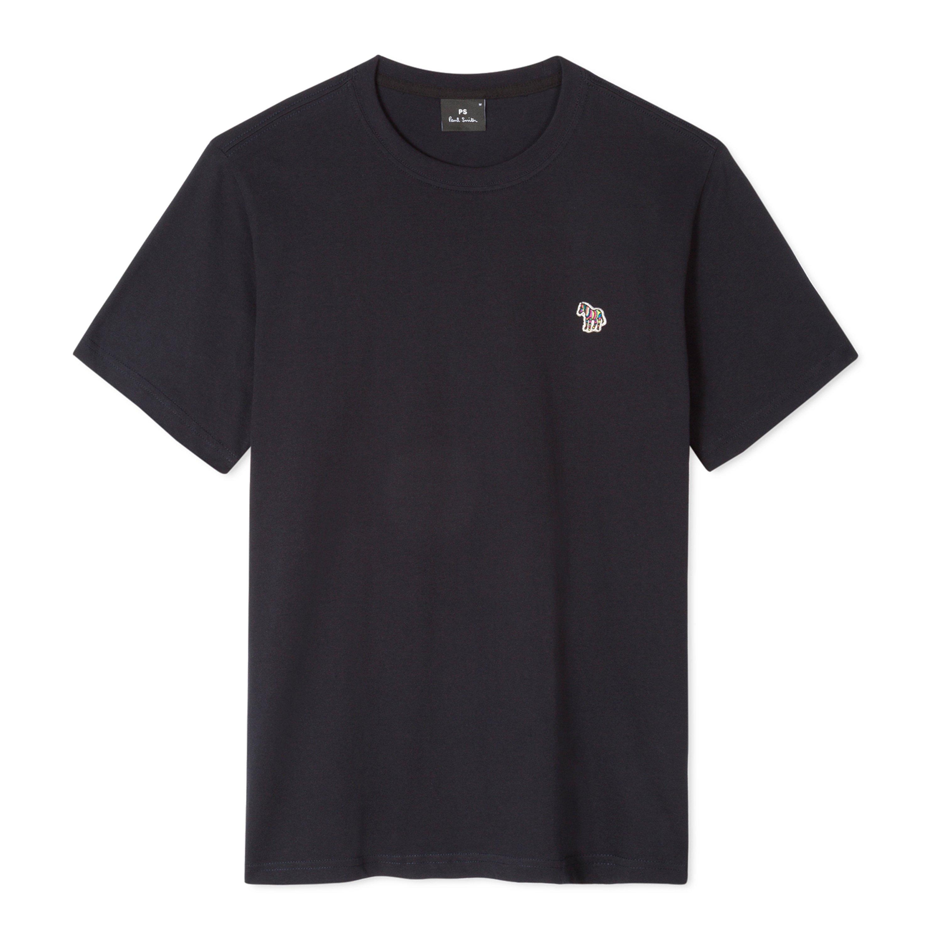PS Paul Smith Men's Regular Fit Zebra Crew-neck T-Shirt - Navy 49 - M