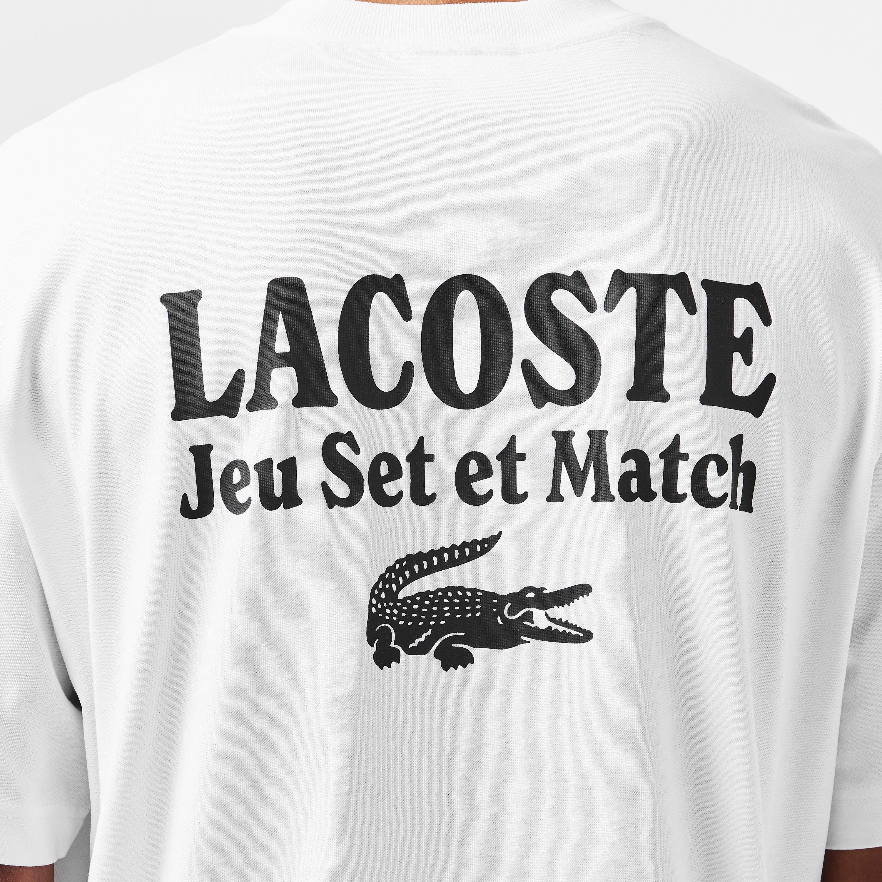 White 001 - Lacoste - Men's Regular Fit T-Shirt - 5