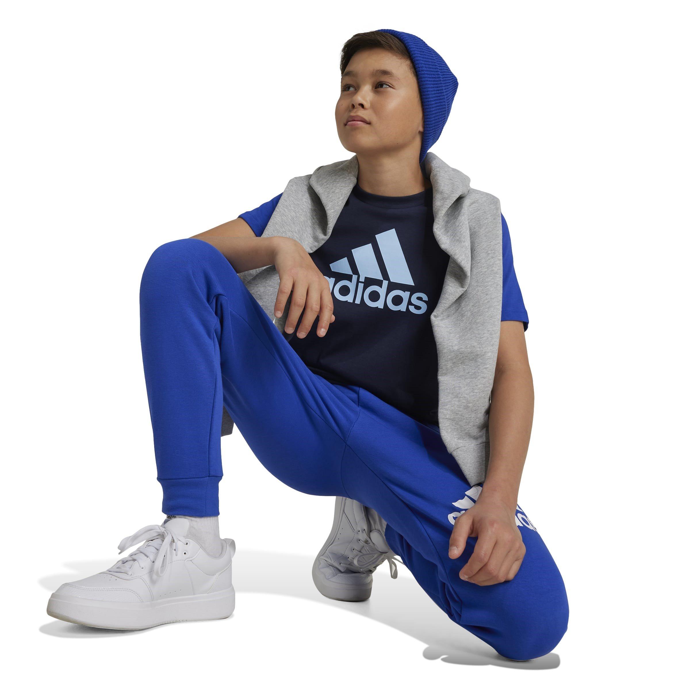 Ink/Blue/Sky - adidas - Kids' Big Logo Colourblock Regular Fit T-Shirt - 4