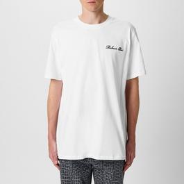 Balmain Embroidered Logo T Shirt