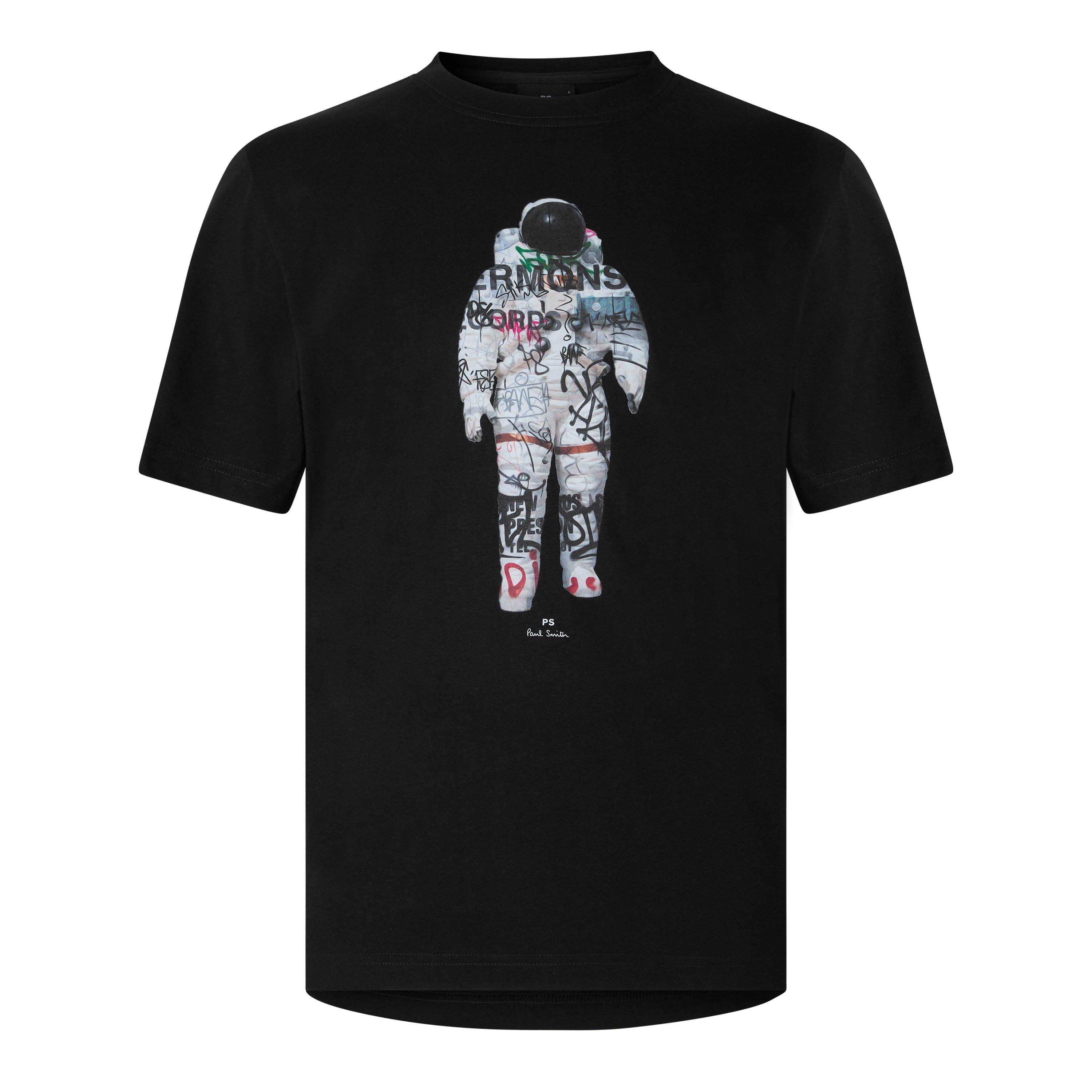 Ps Paul Smith Men's Ps Astro Tee Sn64 - Black 79 - L