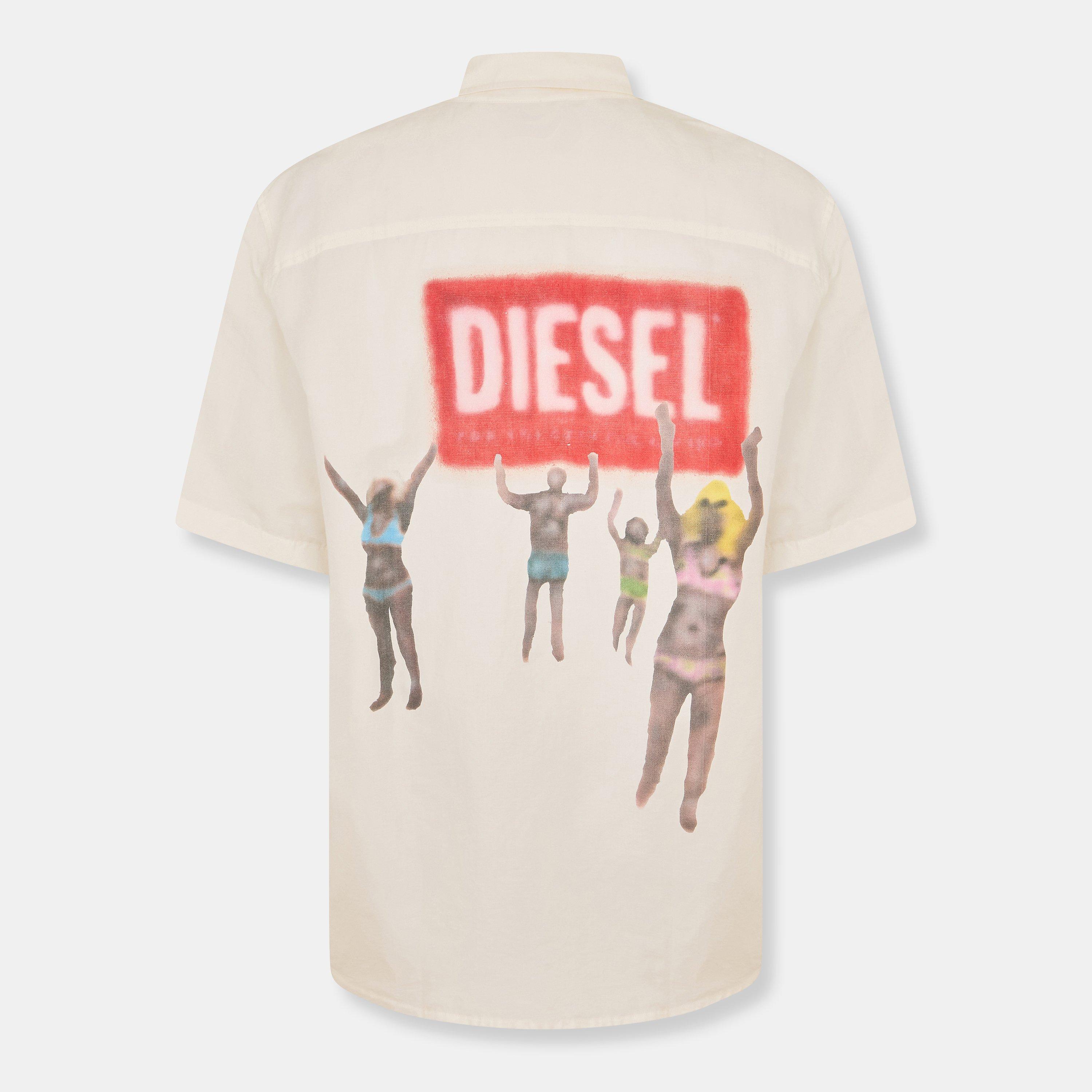 Vapourous Gray - Diesel - Men's Regular Fit T-Shirt - 2