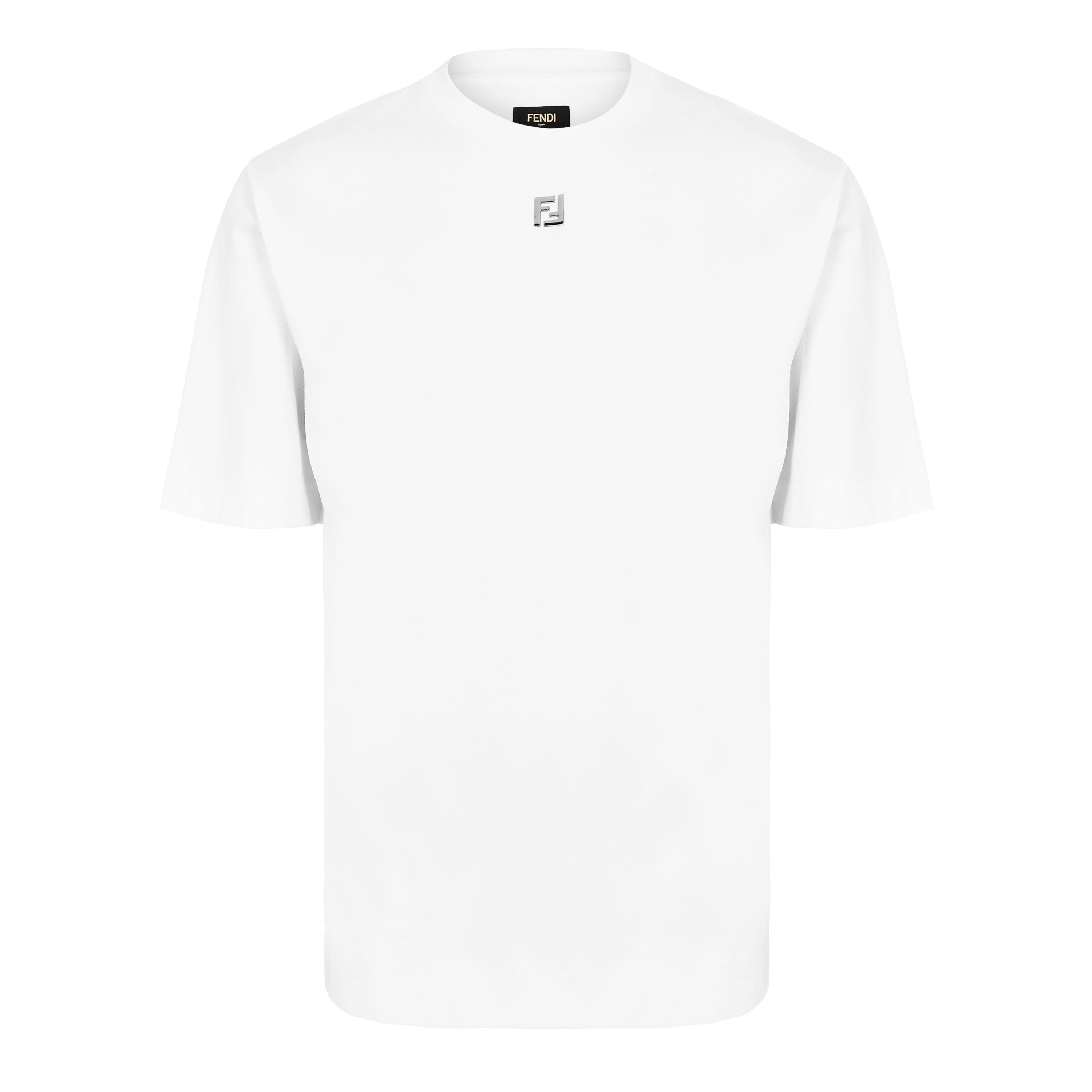 Fendi Men's FF Metal T T-Shirt - White - Large