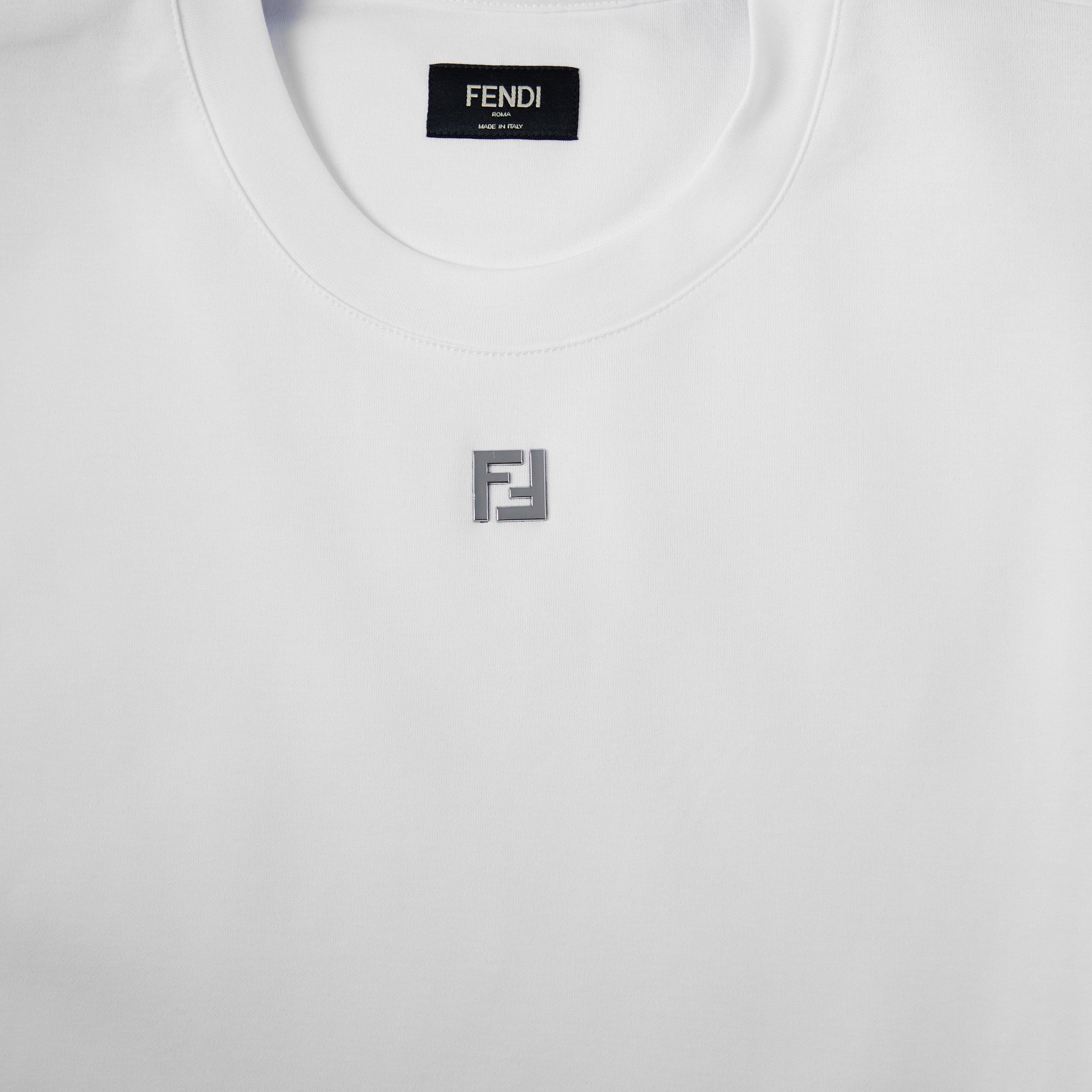 White - Fendi - Men's FF Metal T T-Shirt - 5