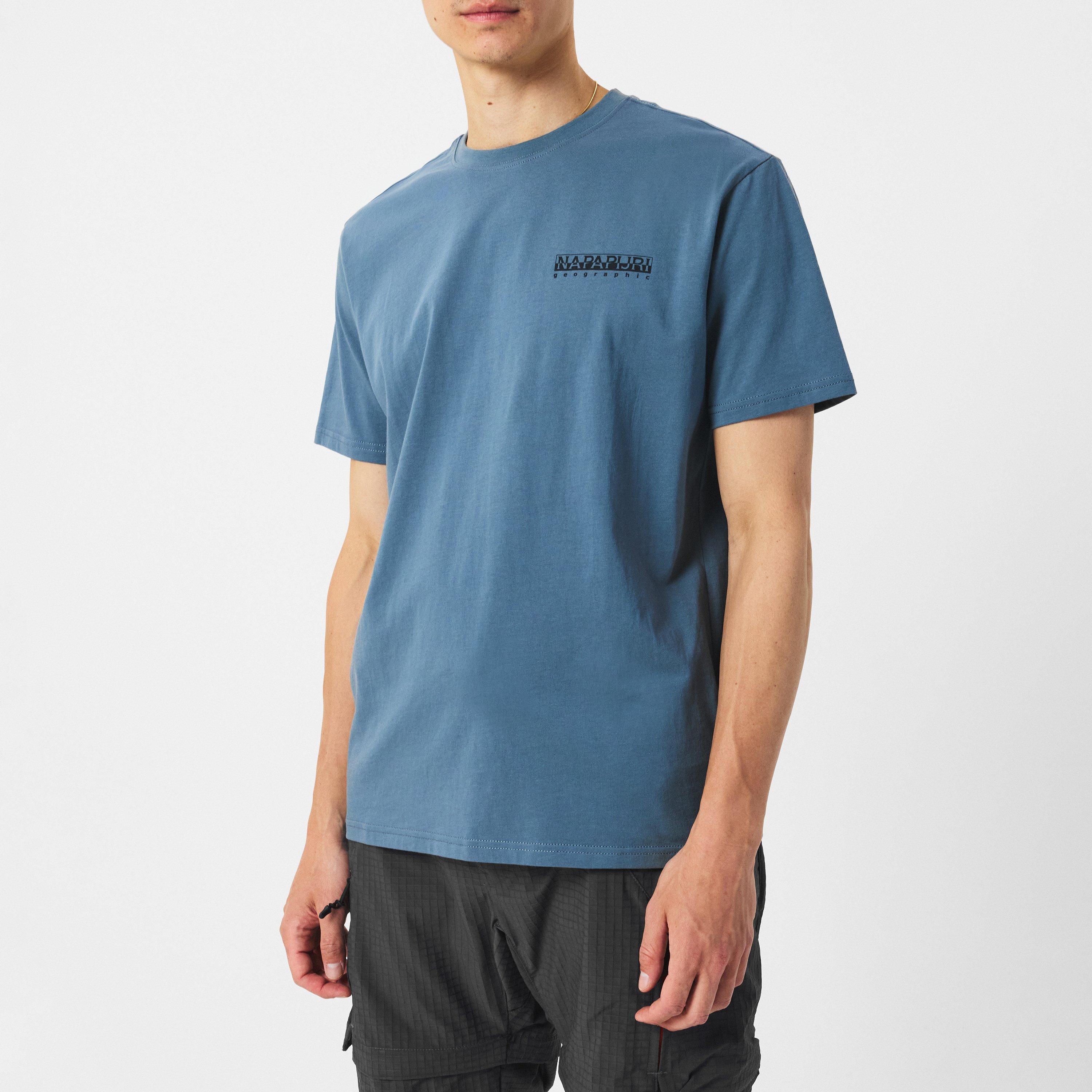 Grey G1Y - Napapijri - Graphic T-shirt Mens - 3