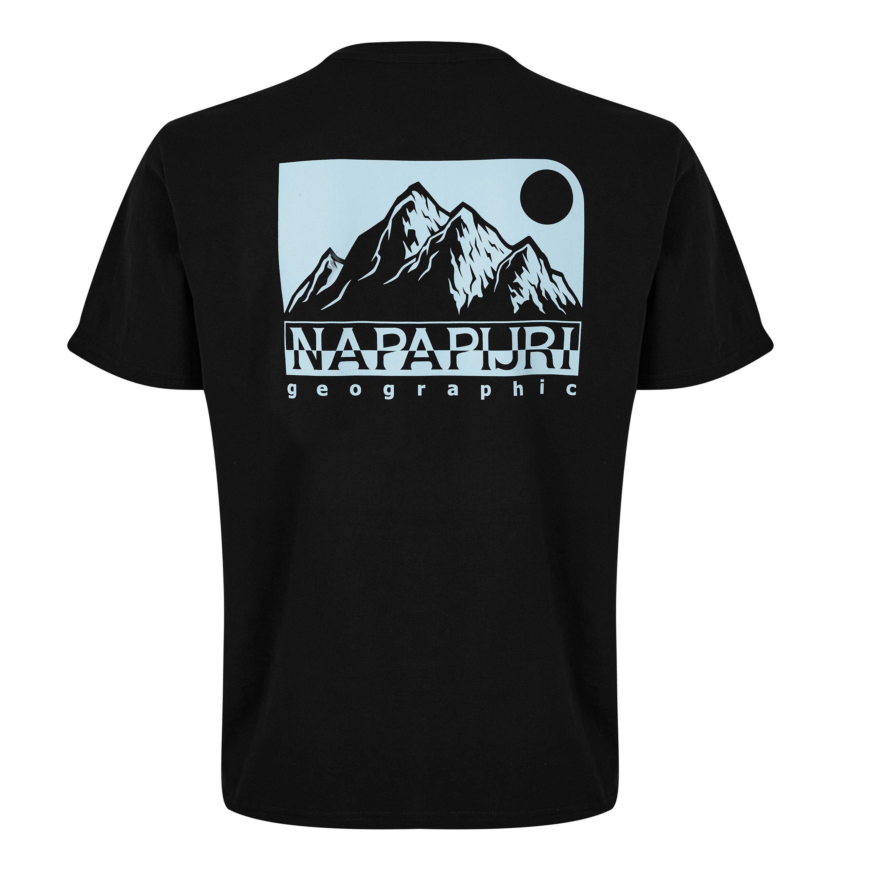 Black 041 - Napapijri - Graphic T-shirt Mens - 8