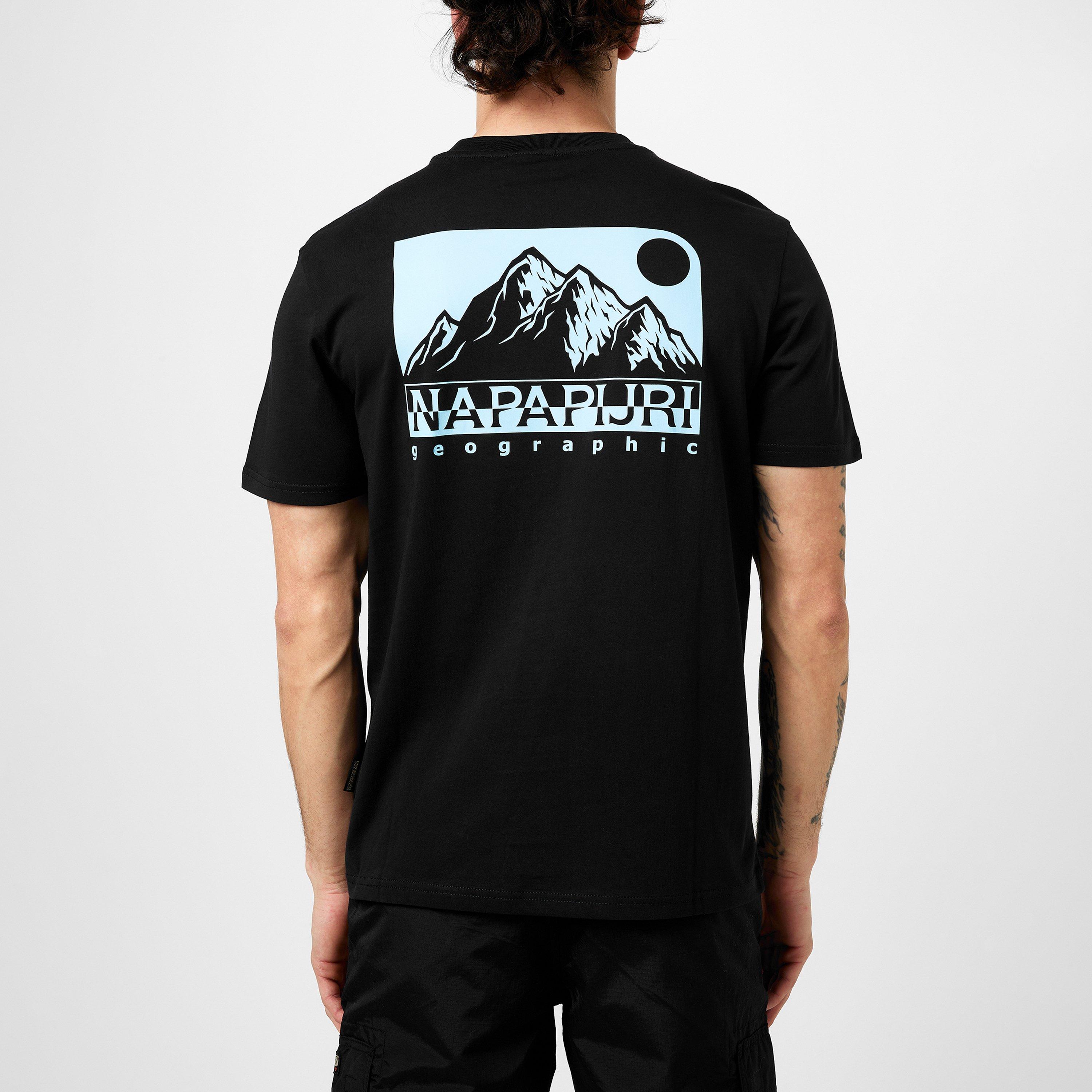 Black 041 - Napapijri - Graphic T-shirt Mens - 4