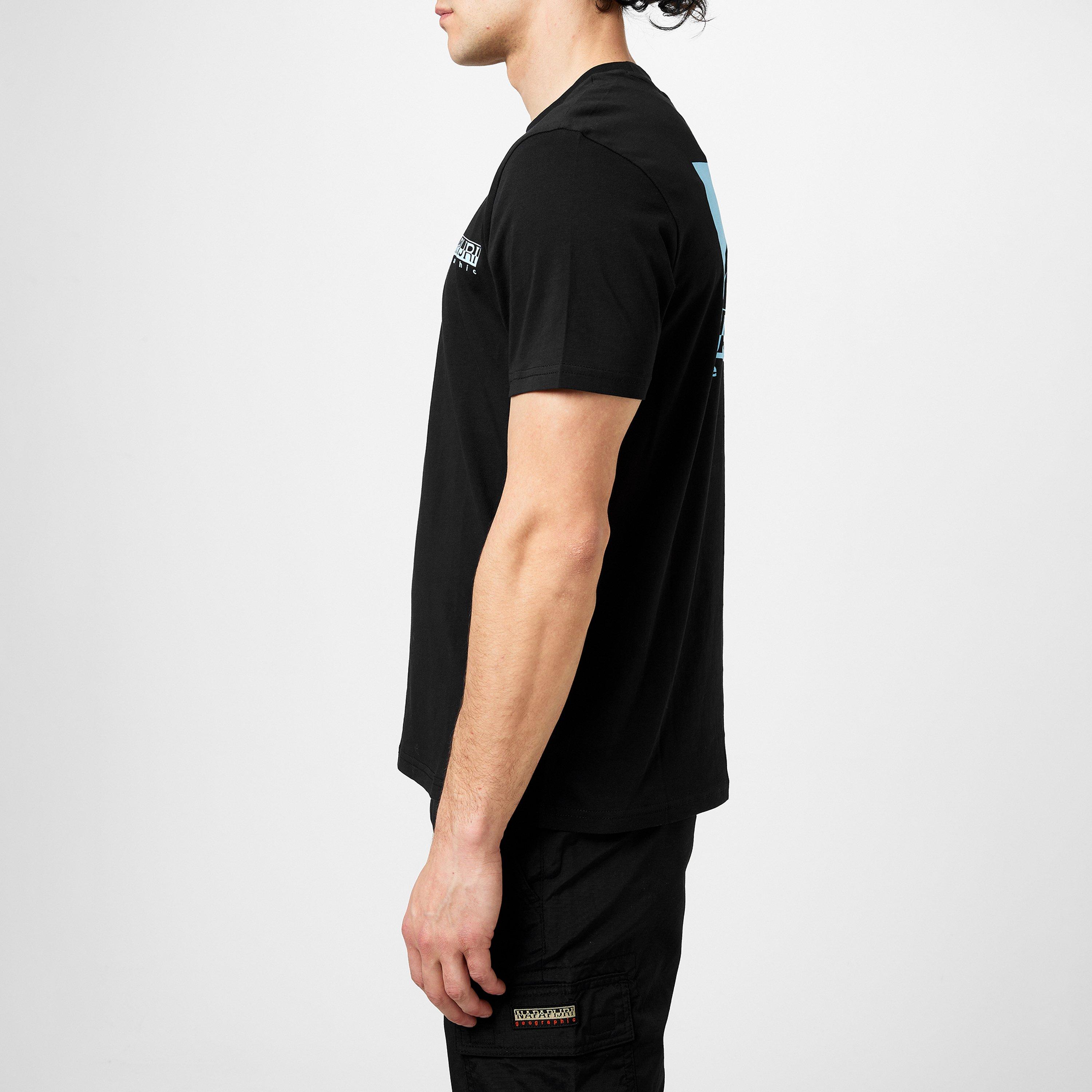 Black 041 - Napapijri - Graphic T-shirt Mens - 5