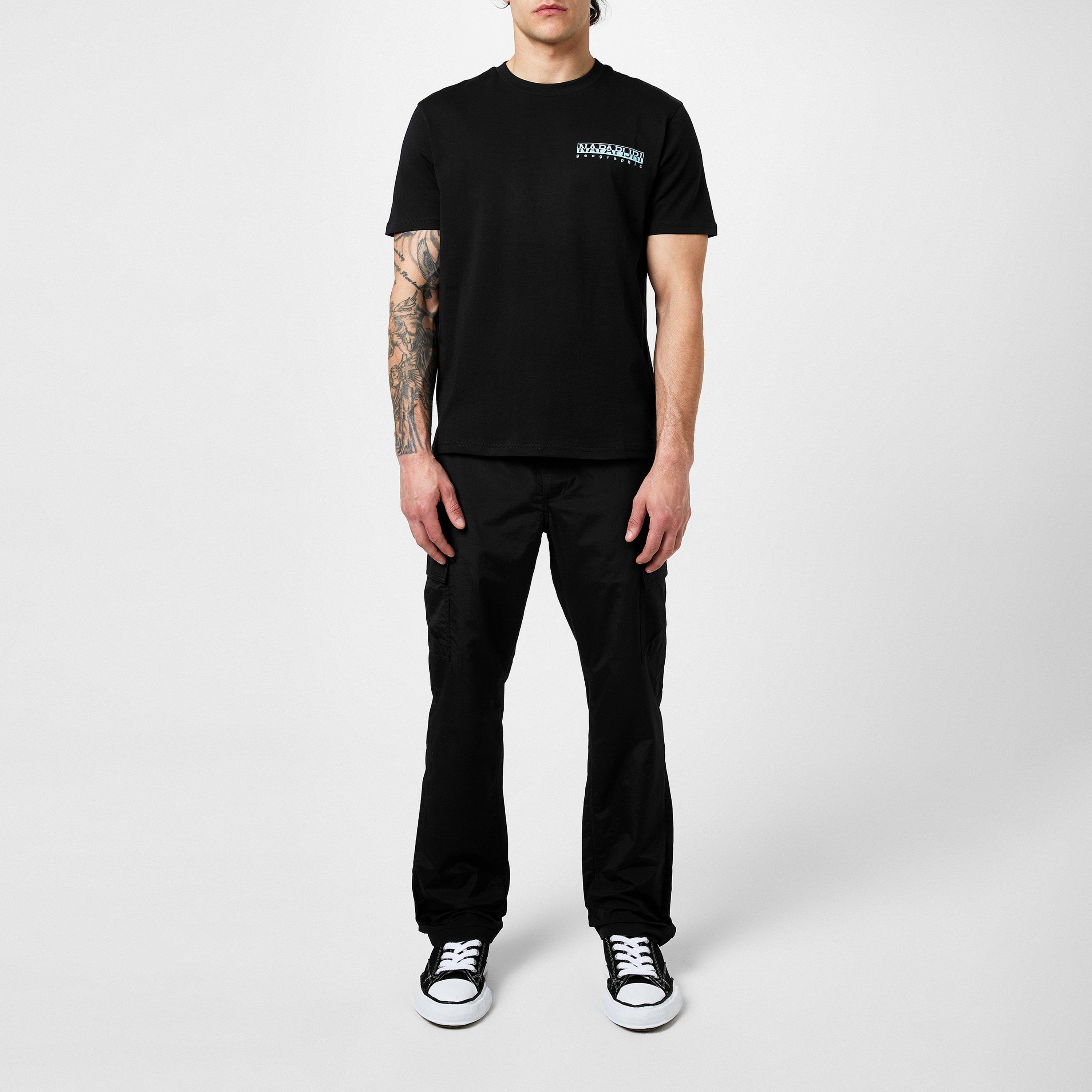 Black 041 - Napapijri - Graphic T-shirt Mens - 6