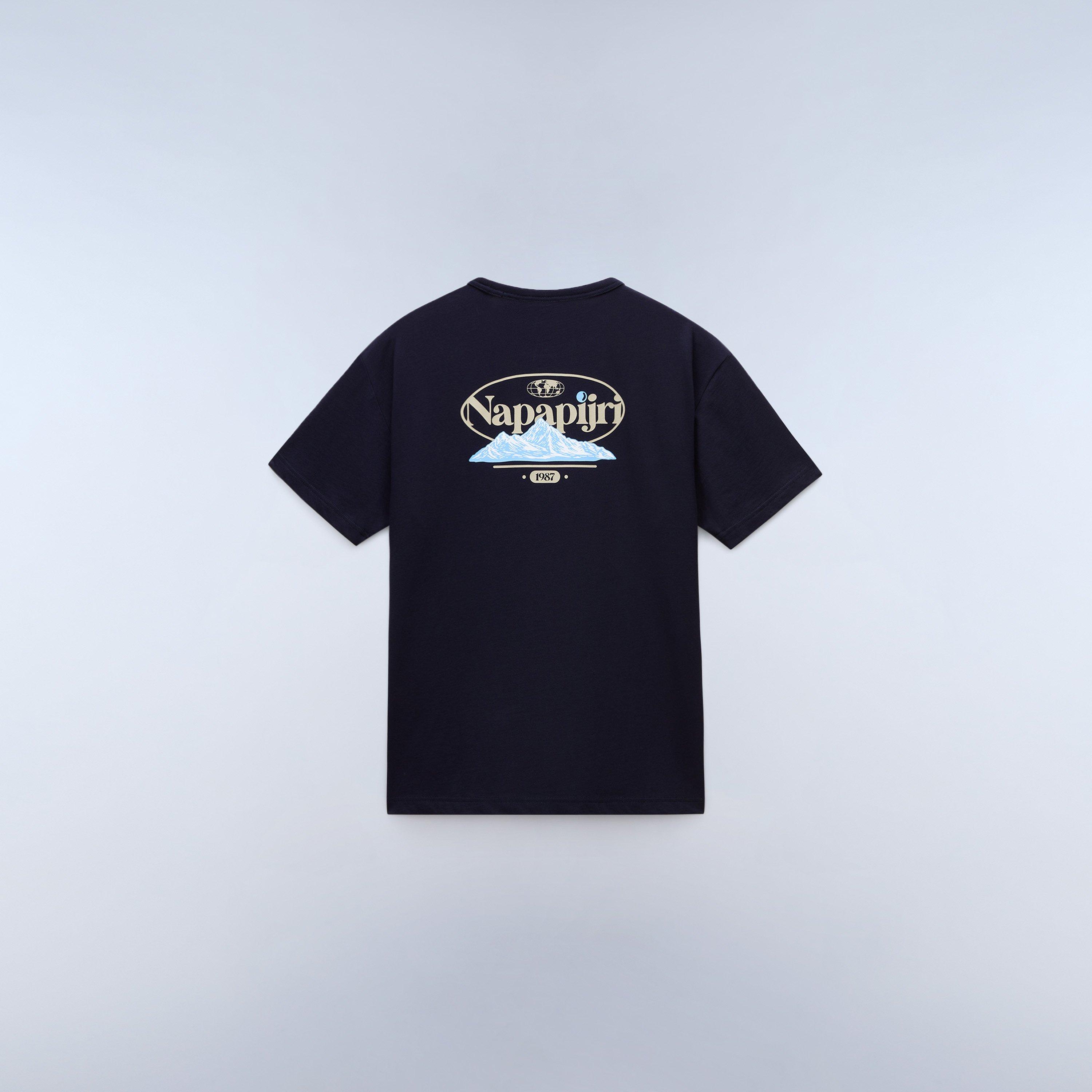 Napapijri Men's Graphic T-Shirt - Navy 176 - M