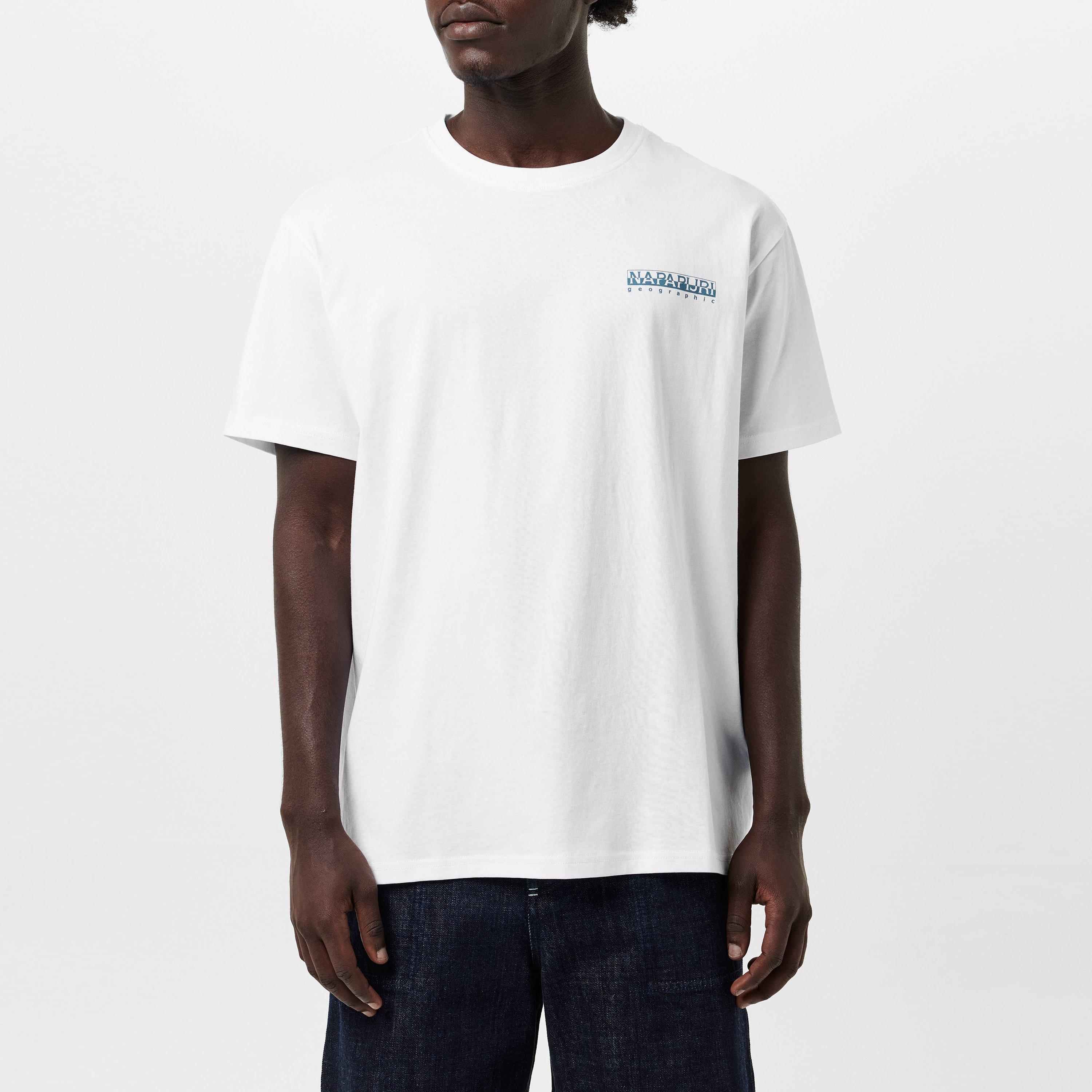 White 002 - Napapijri - Graphic T-shirt Mens - 3