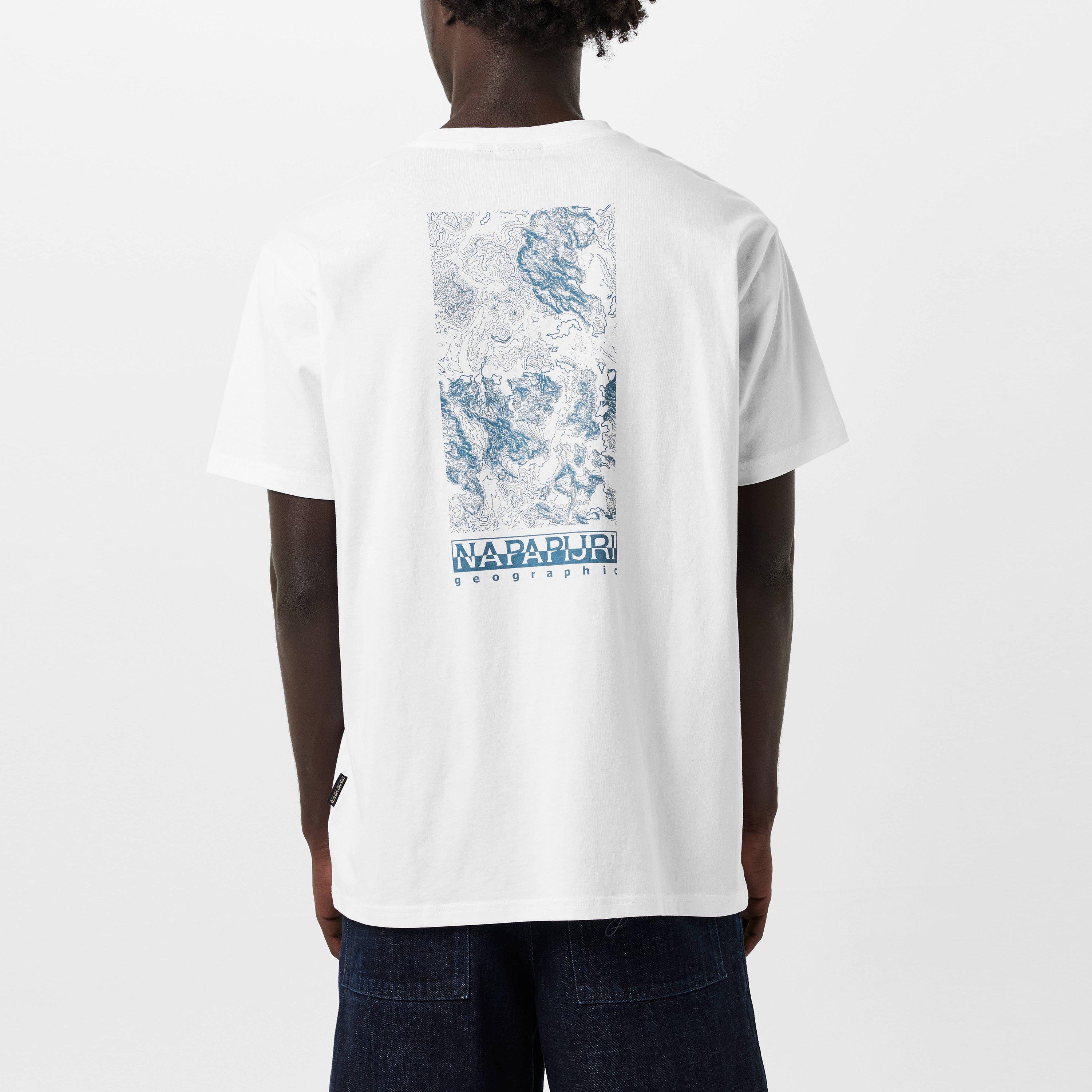 White 002 - Napapijri - Graphic T-shirt Mens - 4