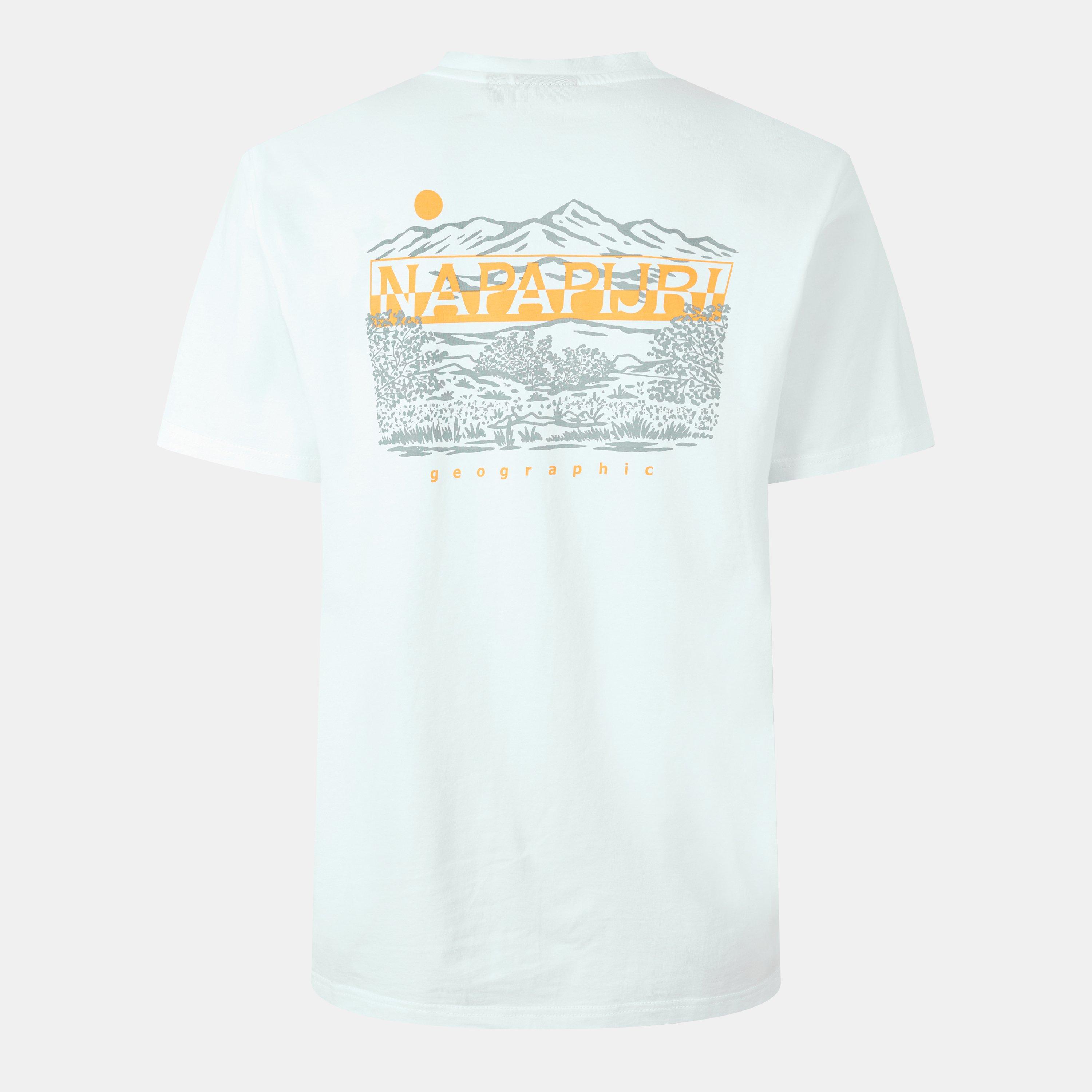 Napapijri Men's Graphic T-Shirt - White 002 - L