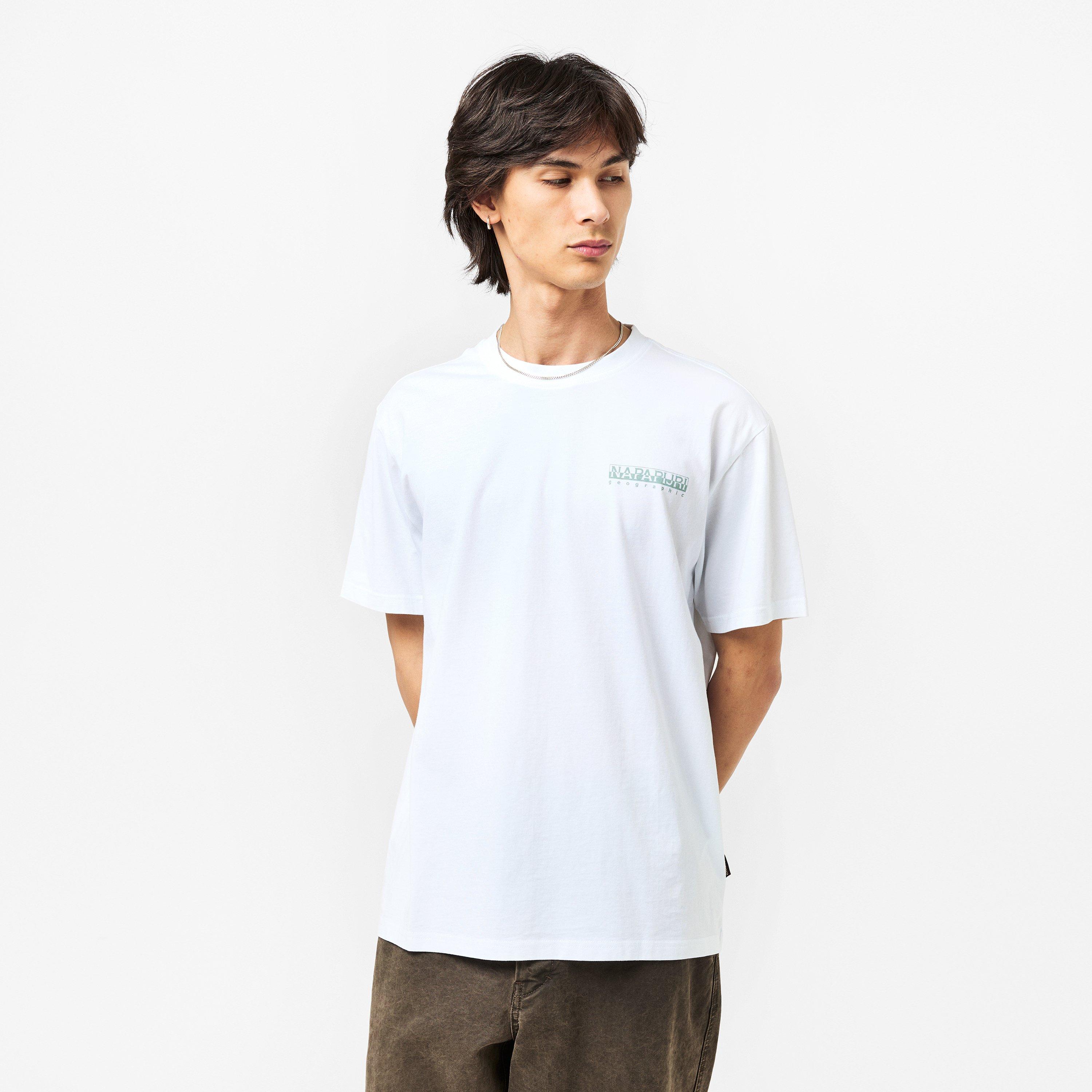 White 002 - Napapijri - Graphic T-shirt Mens - 3