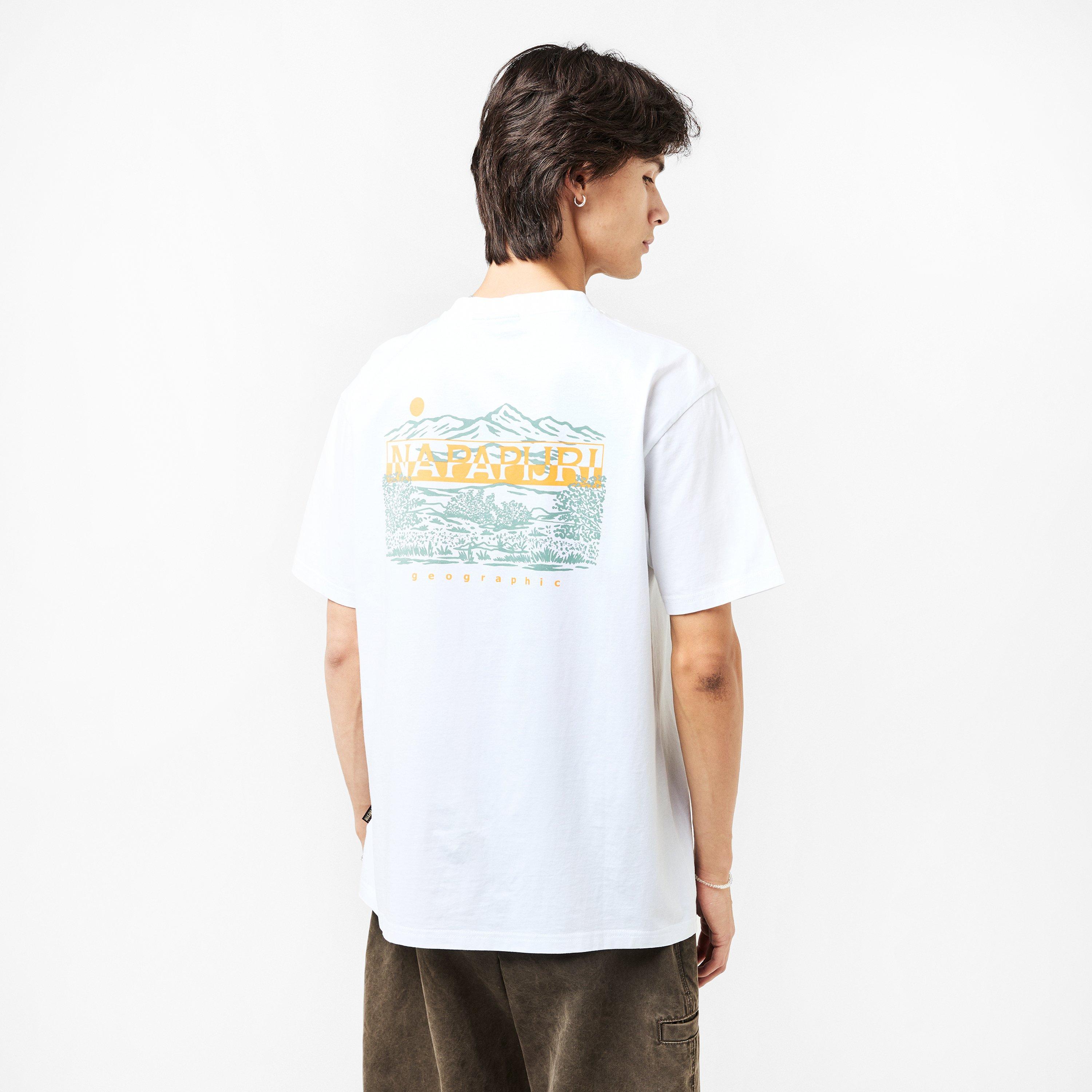White 002 - Napapijri - Graphic T-shirt Mens - 4