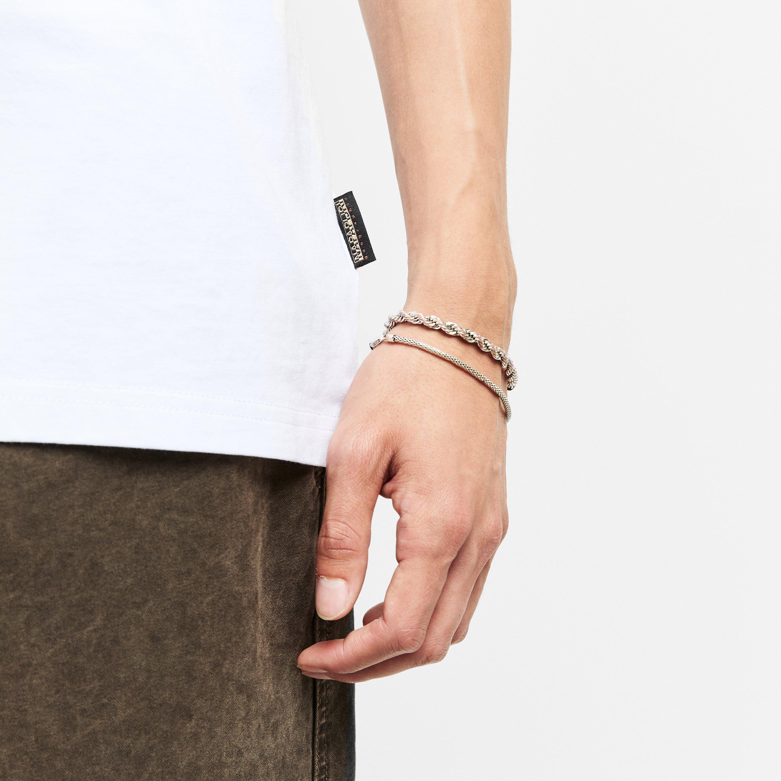White 002 - Napapijri - Graphic T-shirt Mens - 5