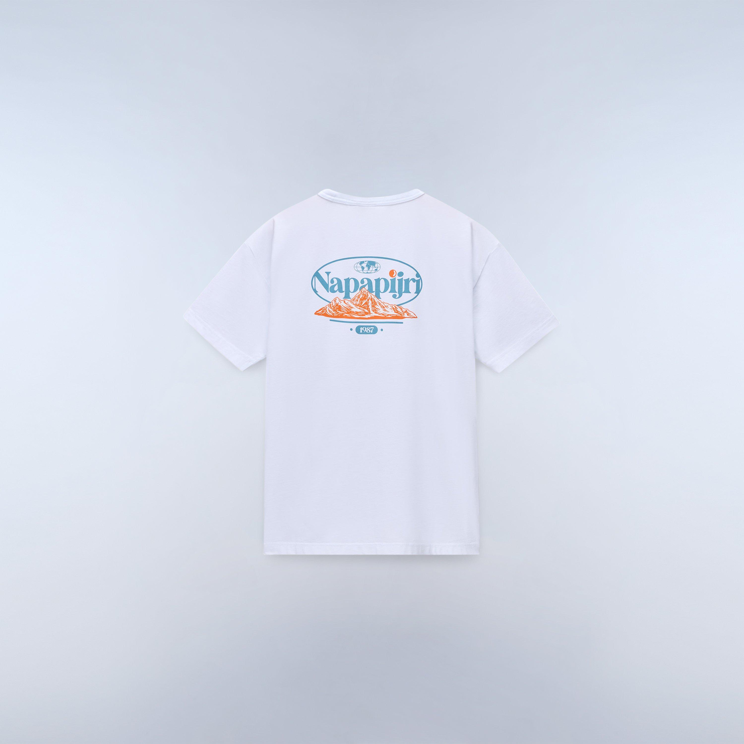 Napapijri Men's Graphic T-Shirt - White Mql - 2XL