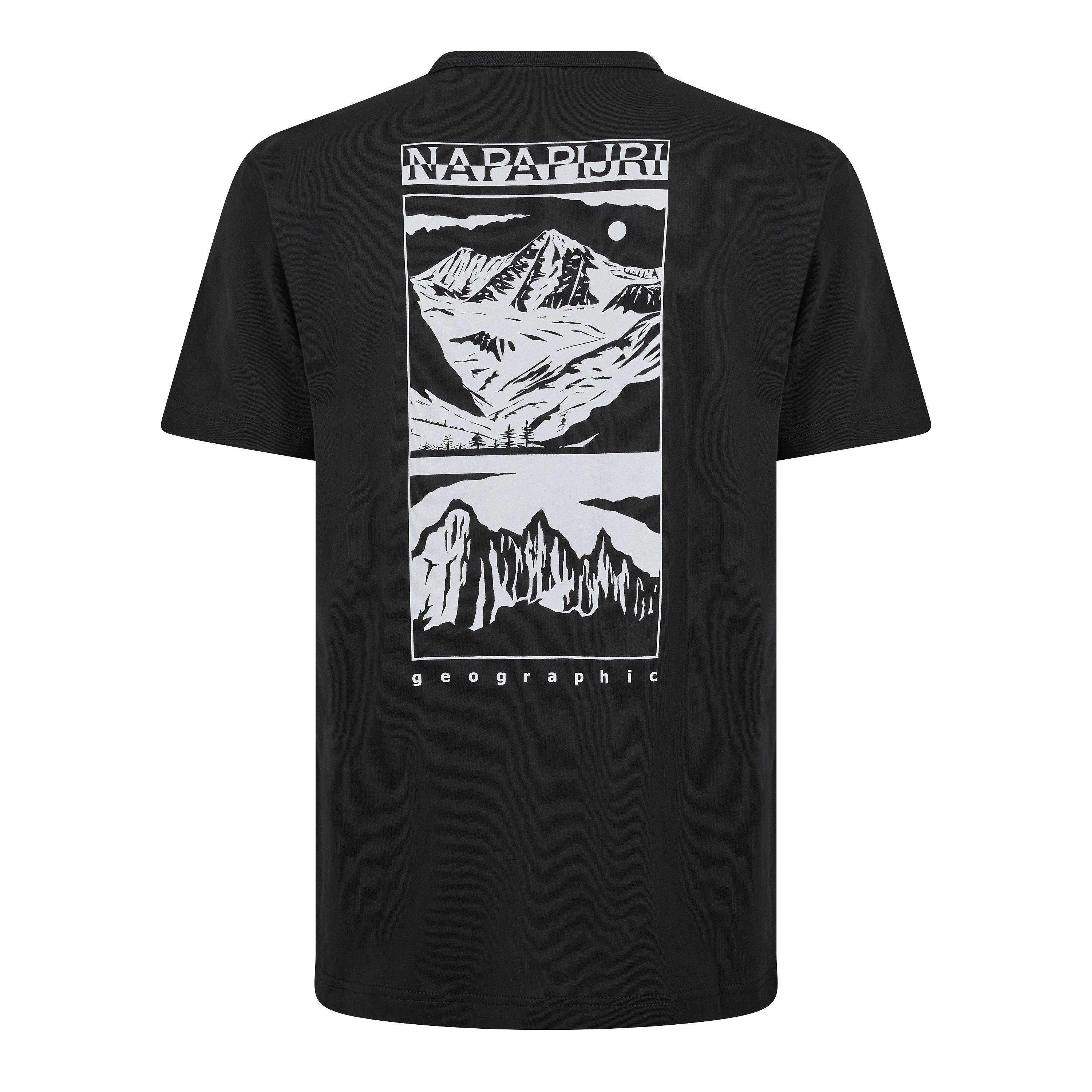 Napapijri Men's Graphic T-Shirt - Black Vista - XL