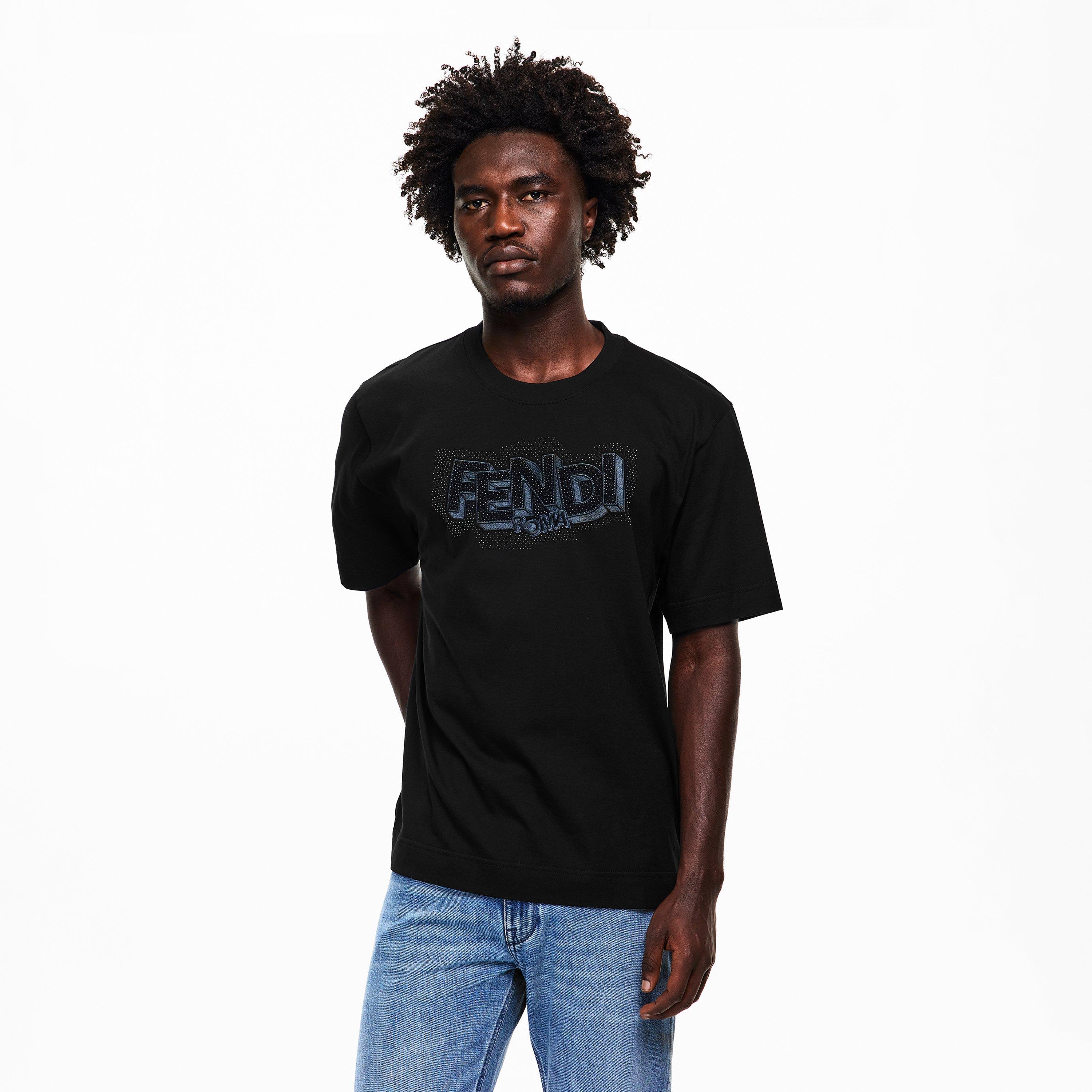 Black - Fendi - Men's FF Pop T-Shirt - 3