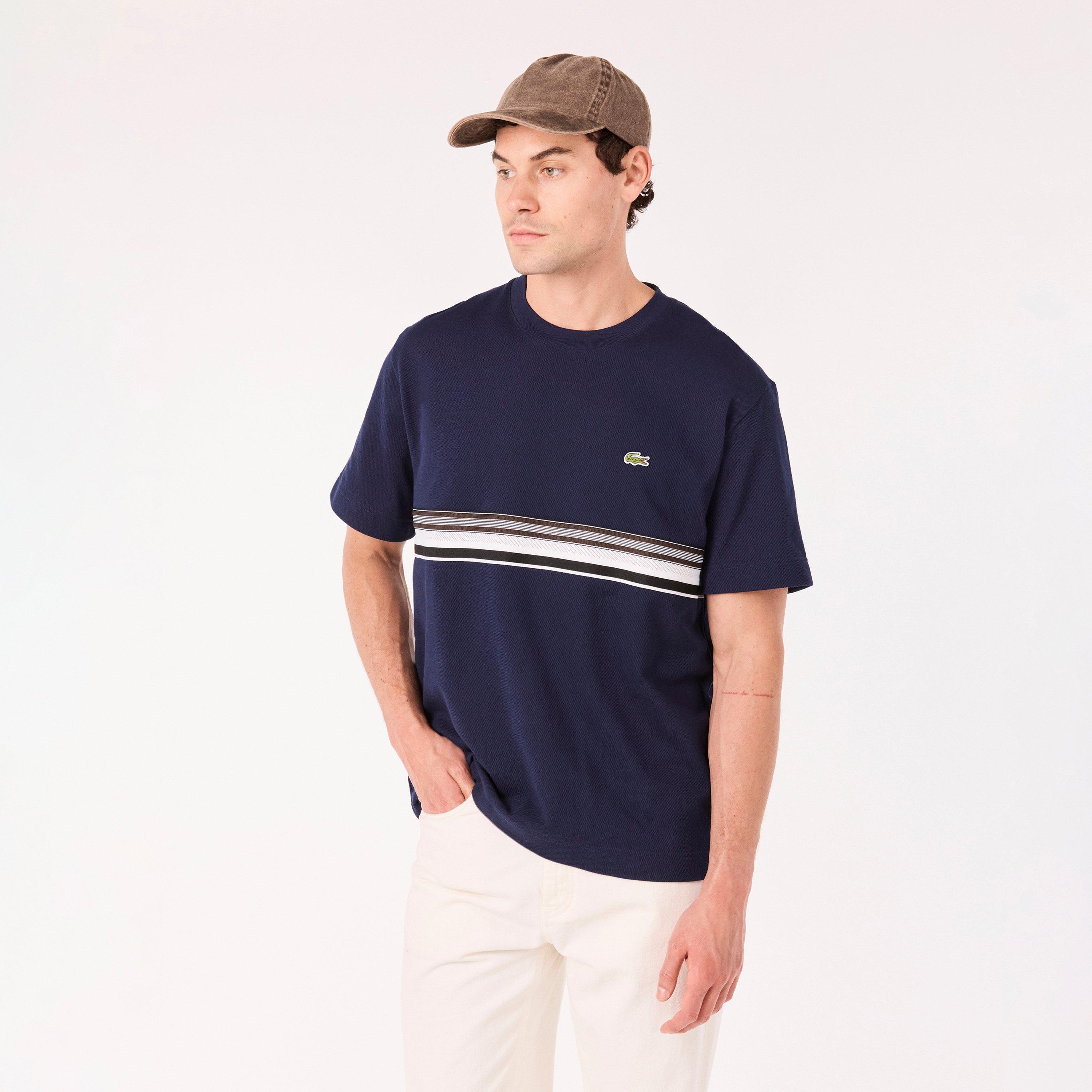 Navy Blue 166 - Lacoste - Men's Regular Fit T-Shirt - 3