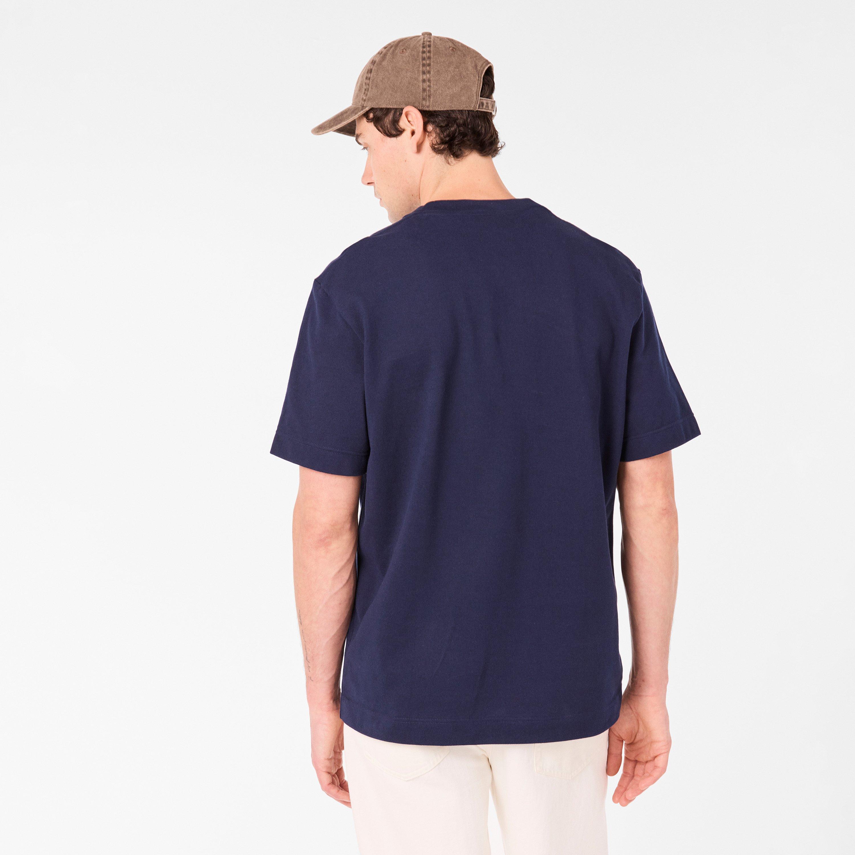 Navy Blue 166 - Lacoste - Men's Regular Fit T-Shirt - 4
