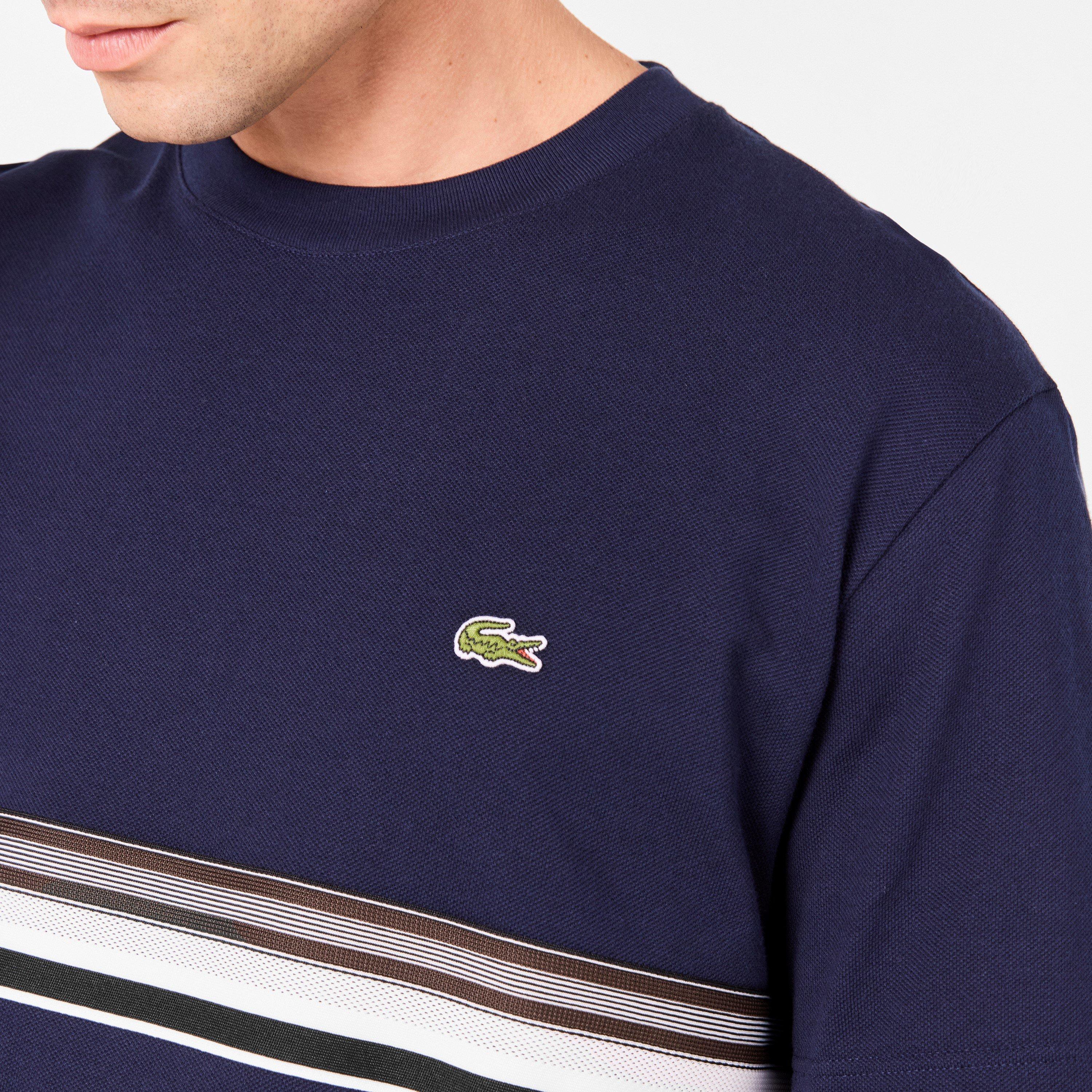 Navy Blue 166 - Lacoste - Men's Regular Fit T-Shirt - 5