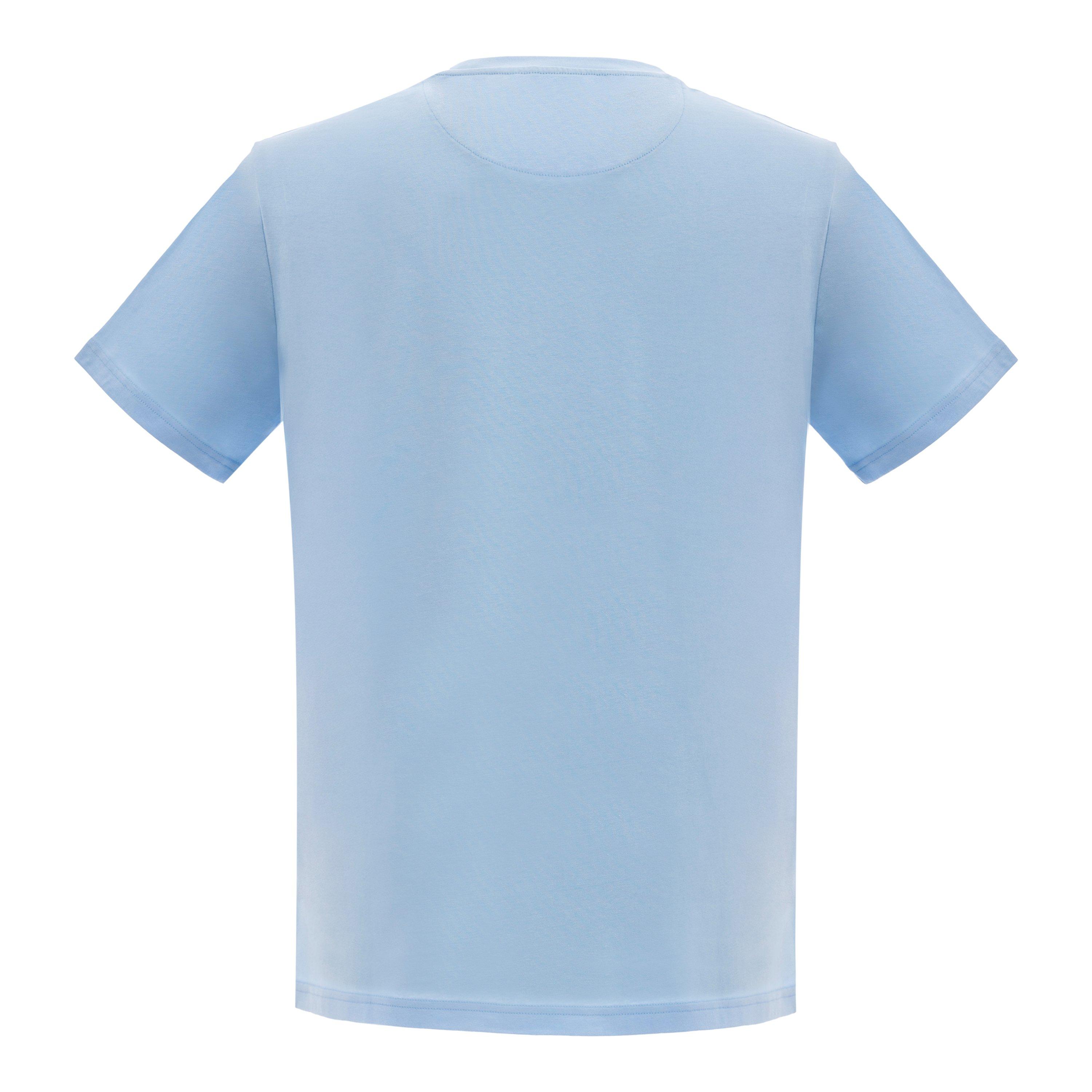 Himmelblå - Pretty Green - Men's Regular Fit Swirl Logo T-Shirt - 2