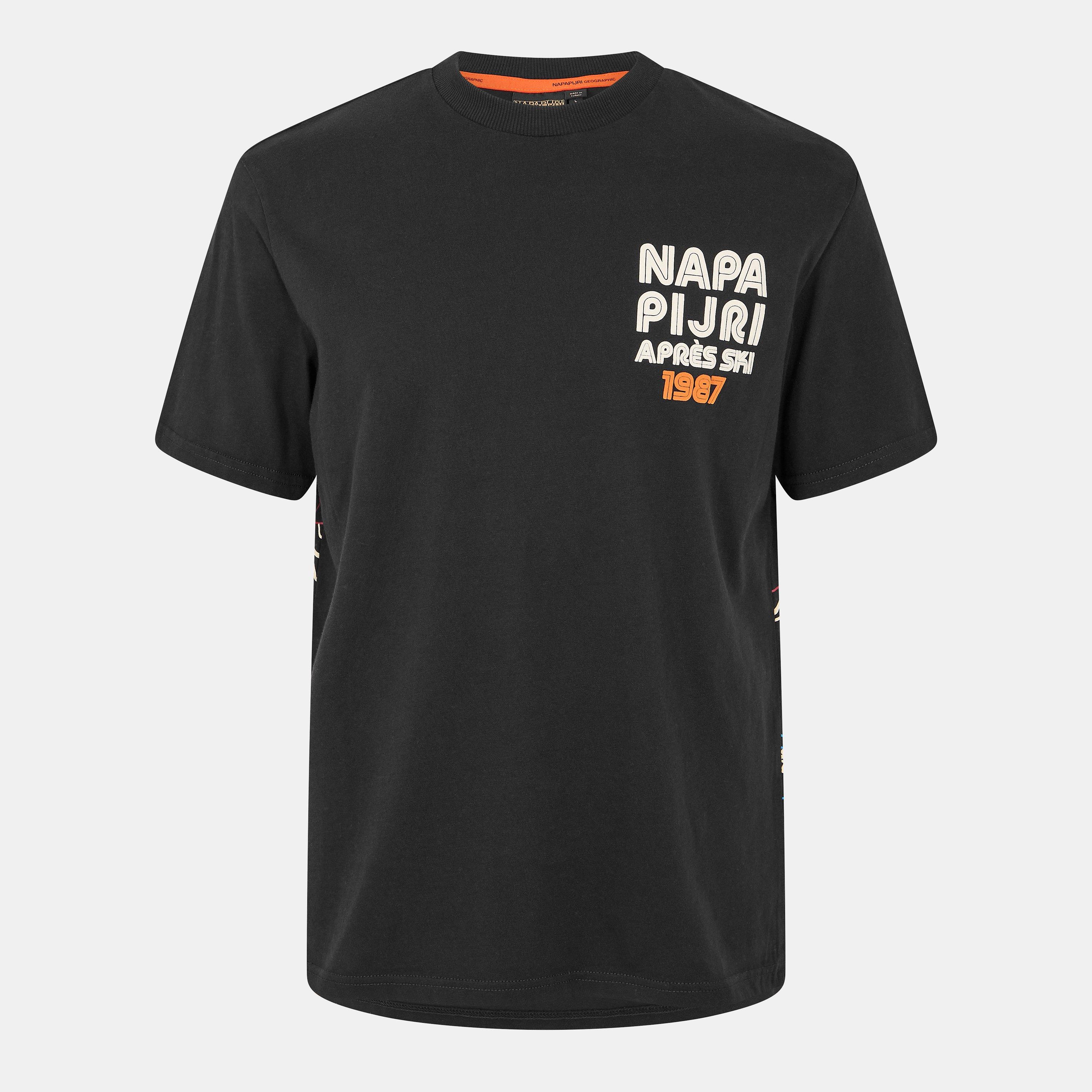 Napapijri Men's S-Fiemme Tee - Black - S