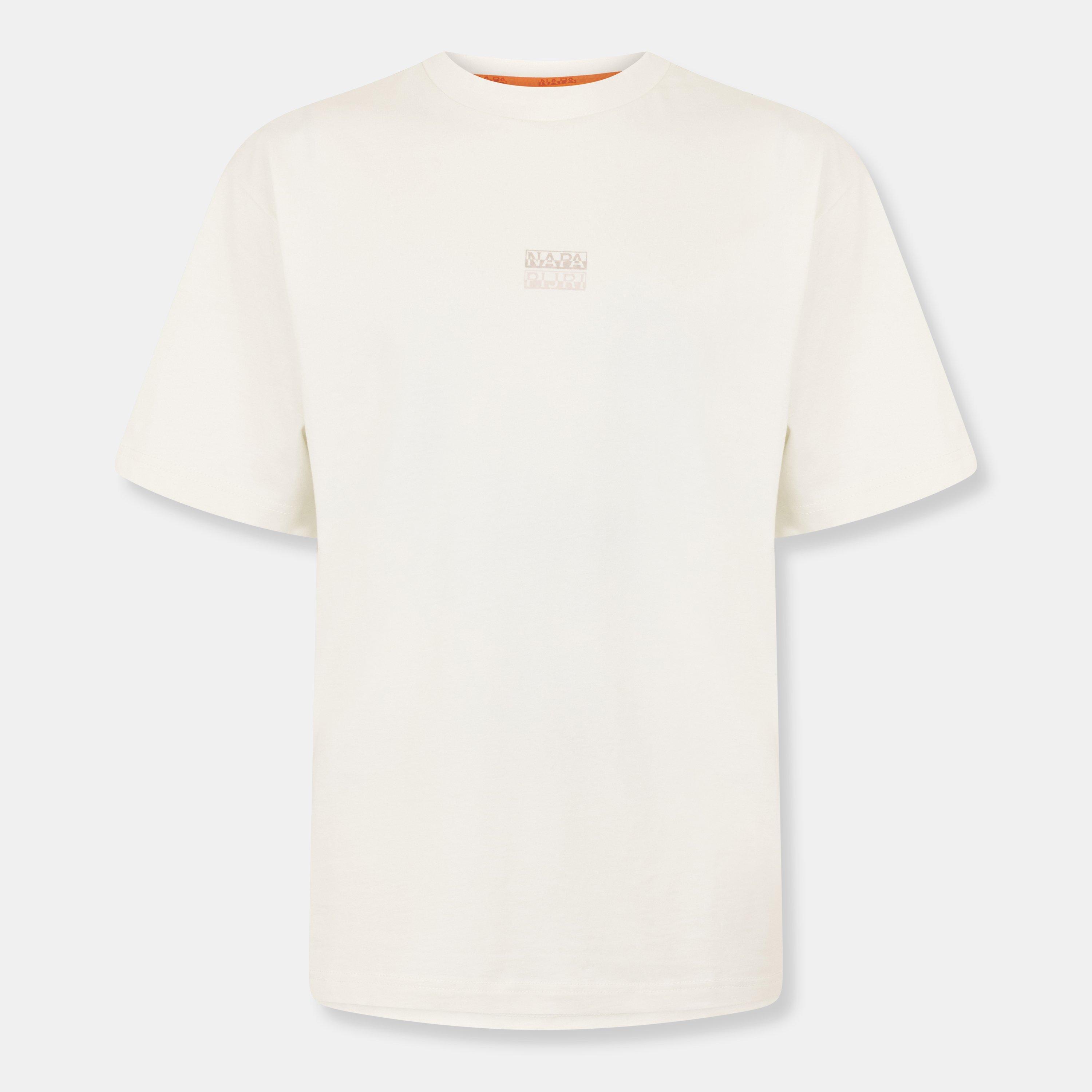 Napapijri Men's Regular Fit T-Shirt - White Heron - S