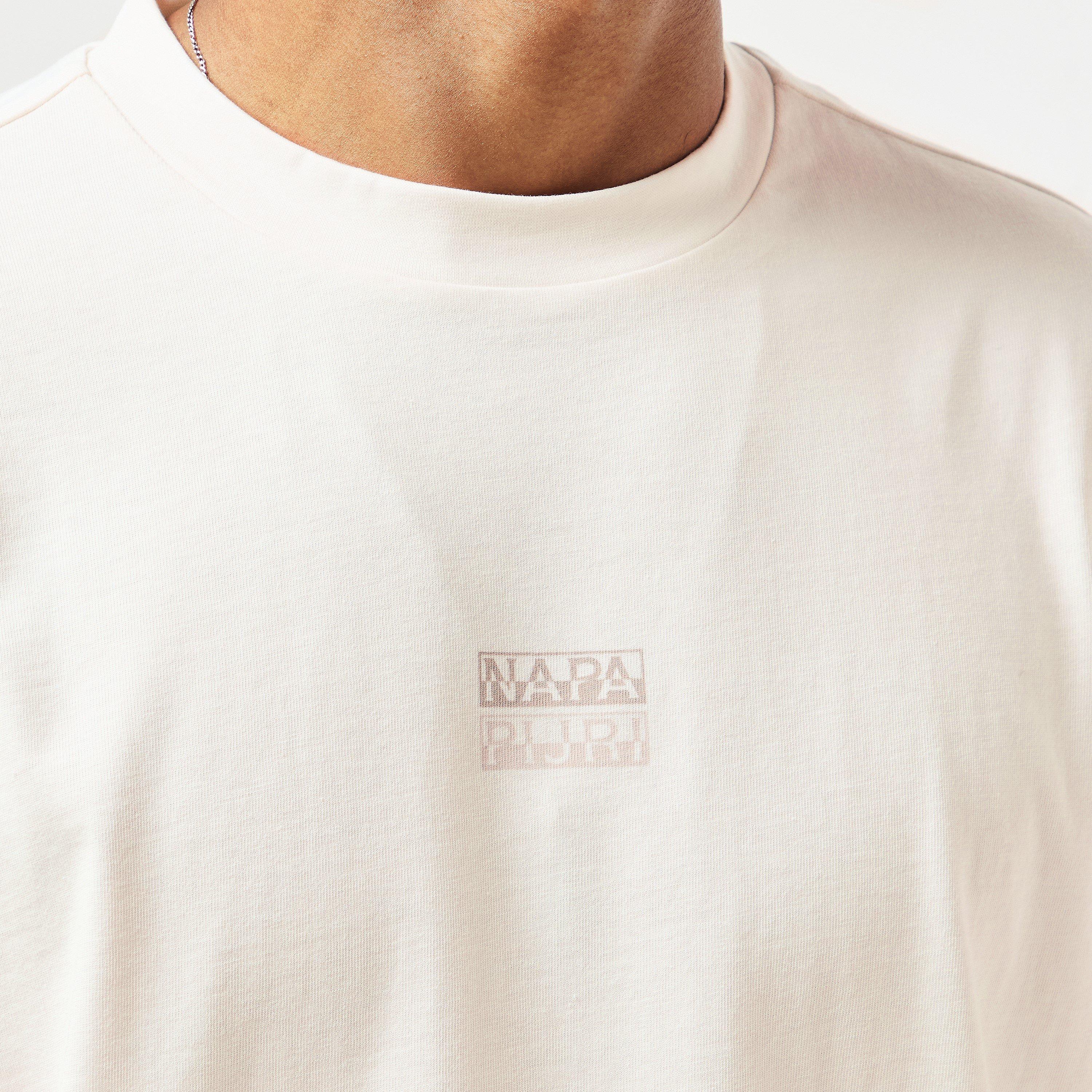 White Heron - Napapijri - Regular Fit T-Shirt Mens - 5