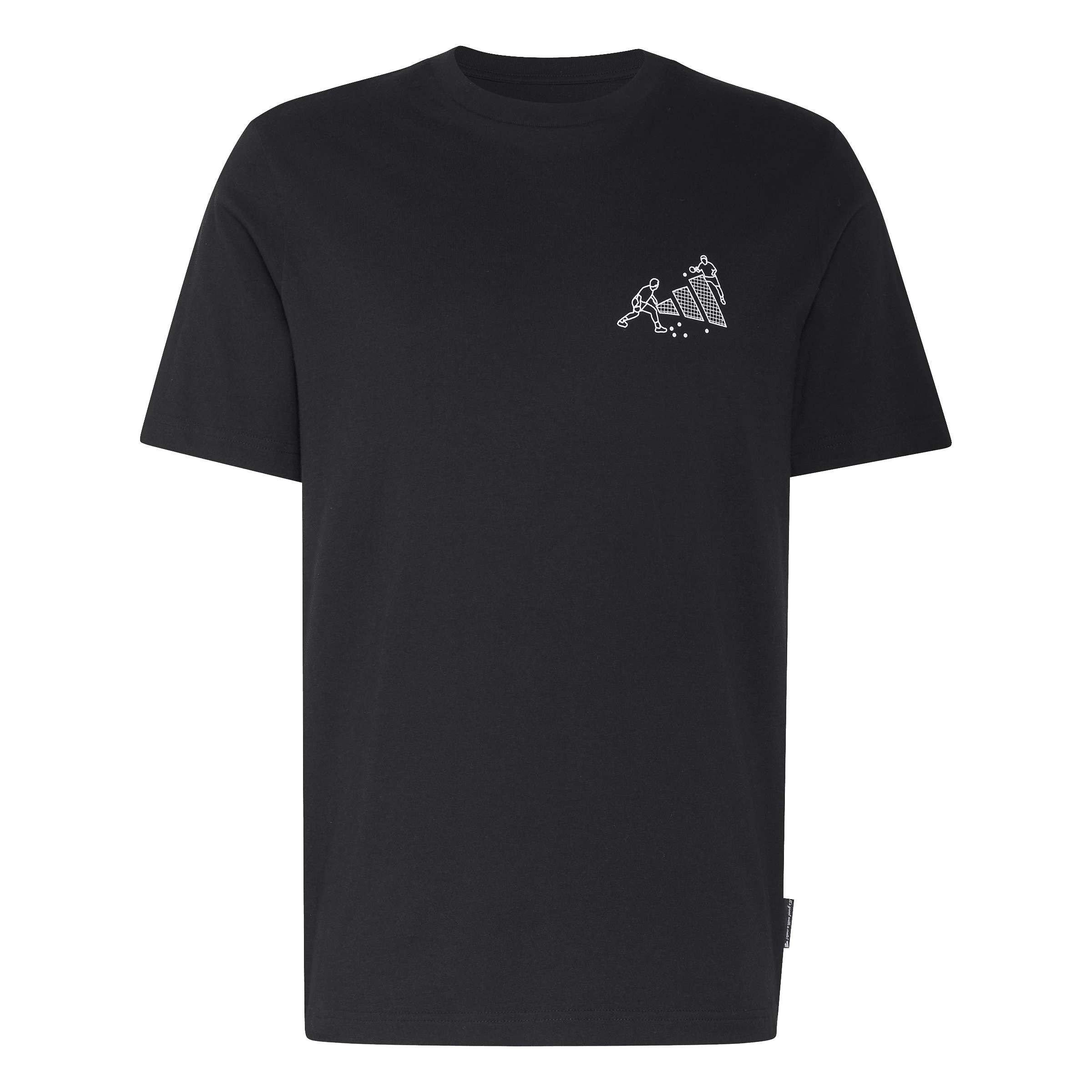 Black - adidas - Men's Novelty Pong Cotton Short-Sleeve Crew-Neck T-Shirt - 1