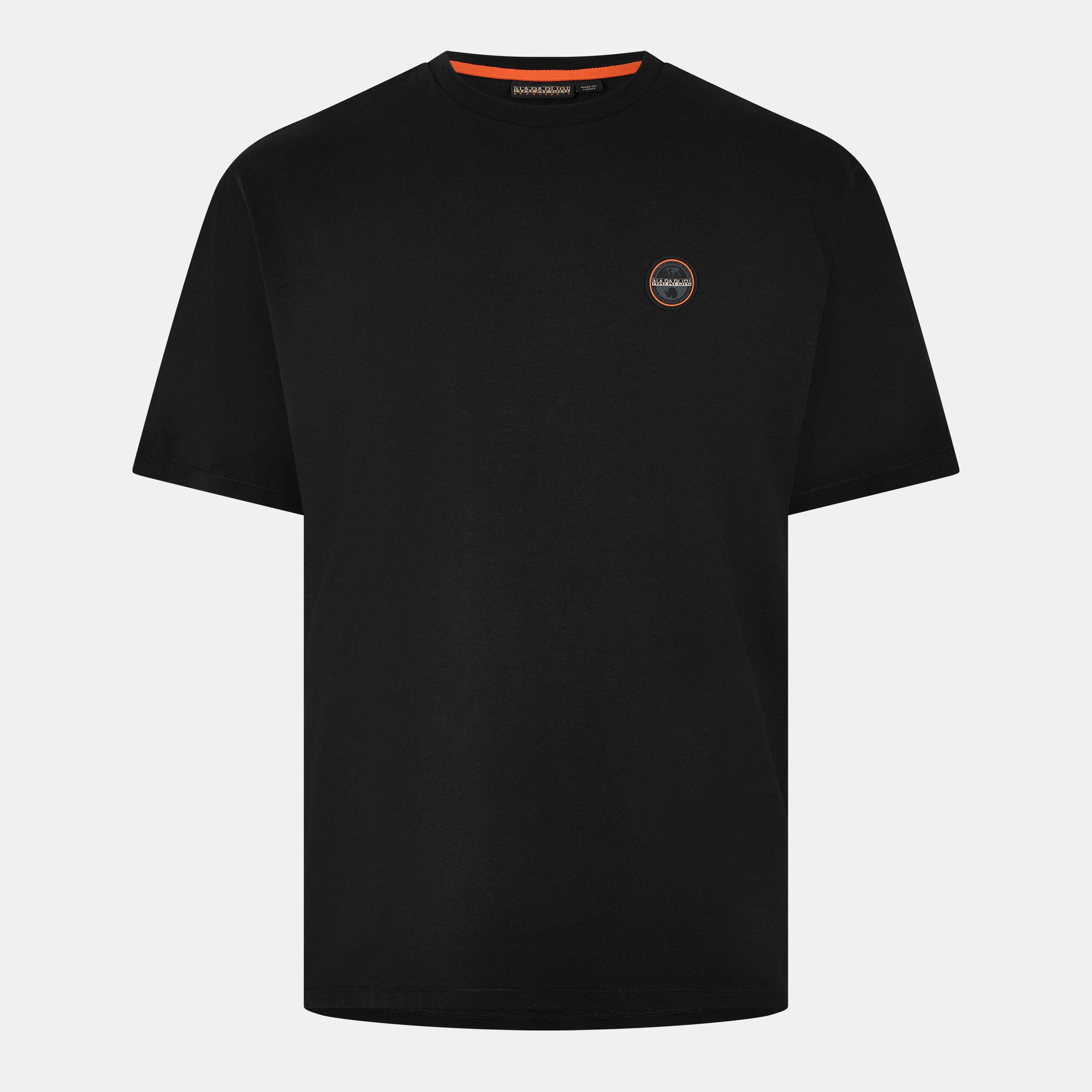 Black Beauty - Napapijri - Badge Short Sleeve T-Shirt Mens - 1