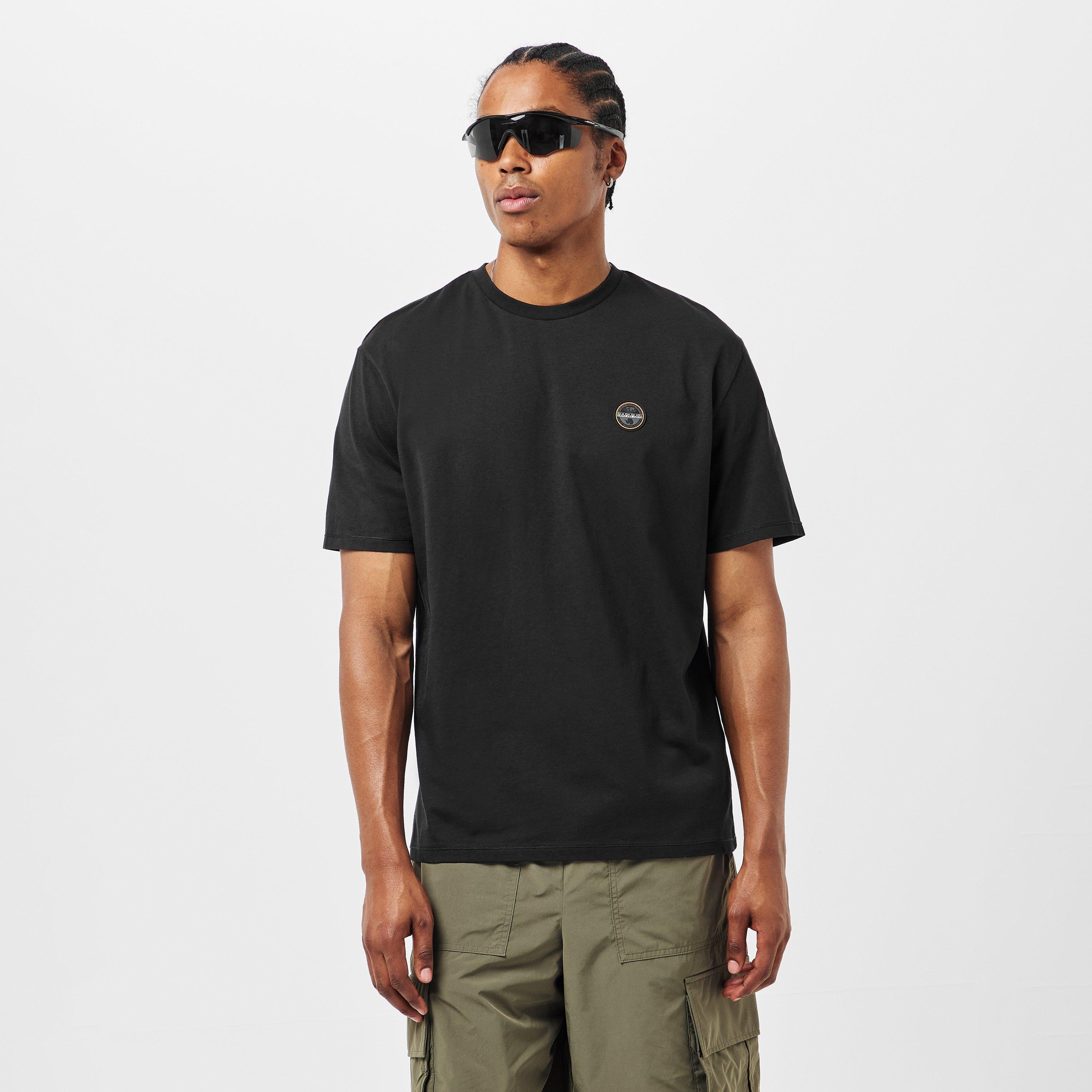 Black Beauty - Napapijri - Napa Badge Short Sleeve T-Shirt Mens - 3