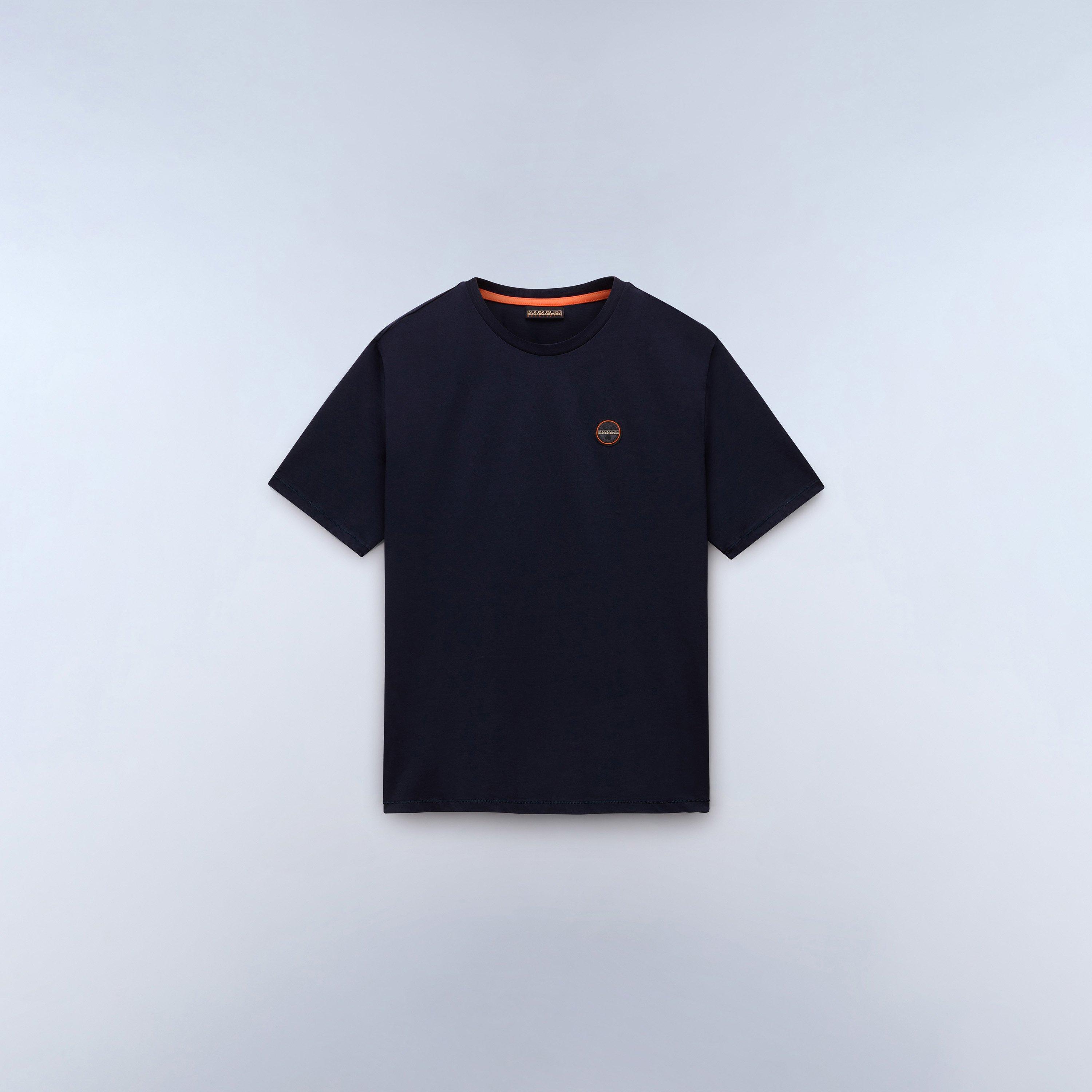 Napapijri Men's Badge Short Sleeve T-Shirt - Blue Marine - M