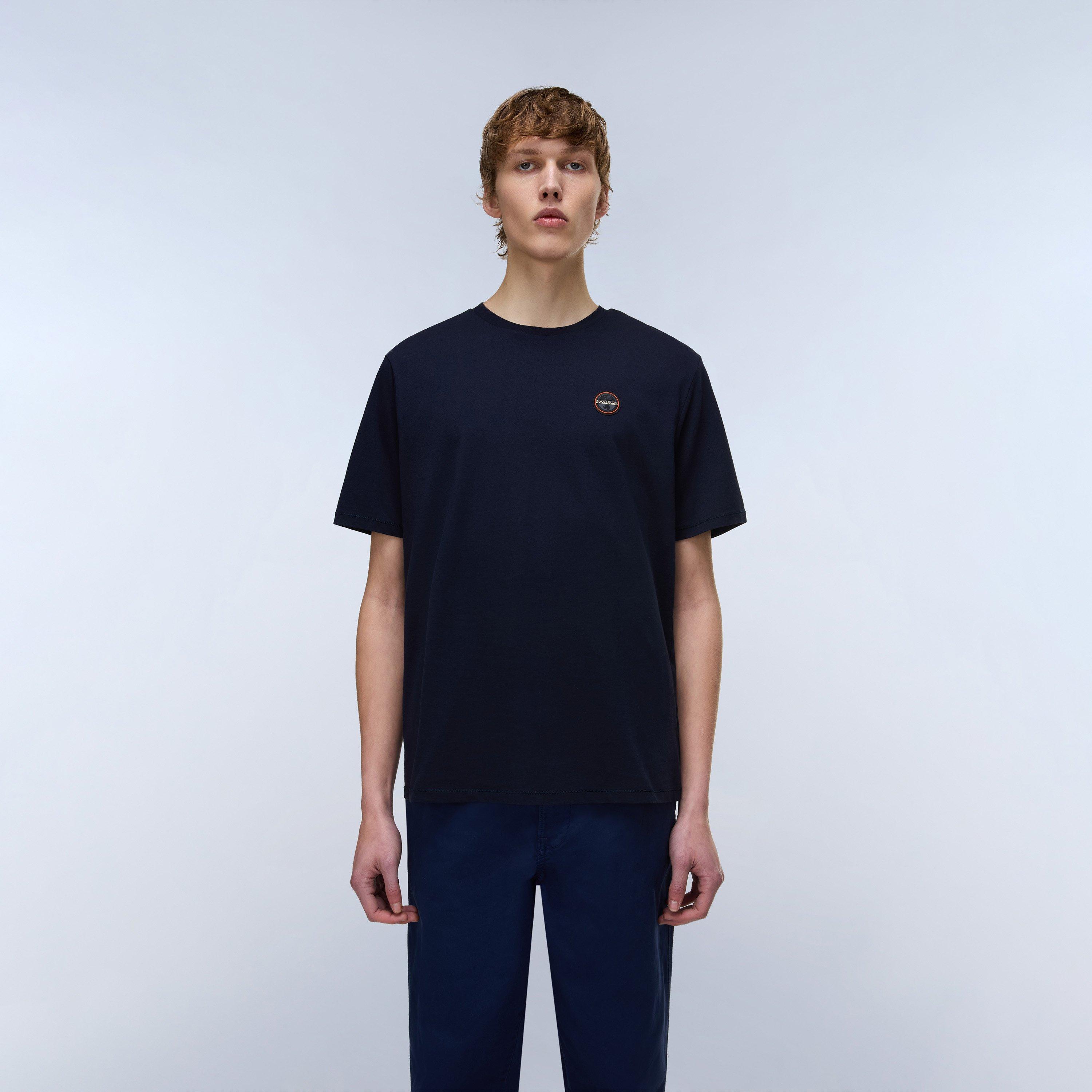 Blue Marine - Napapijri - Badge Short Sleeve T-Shirt Mens - 3