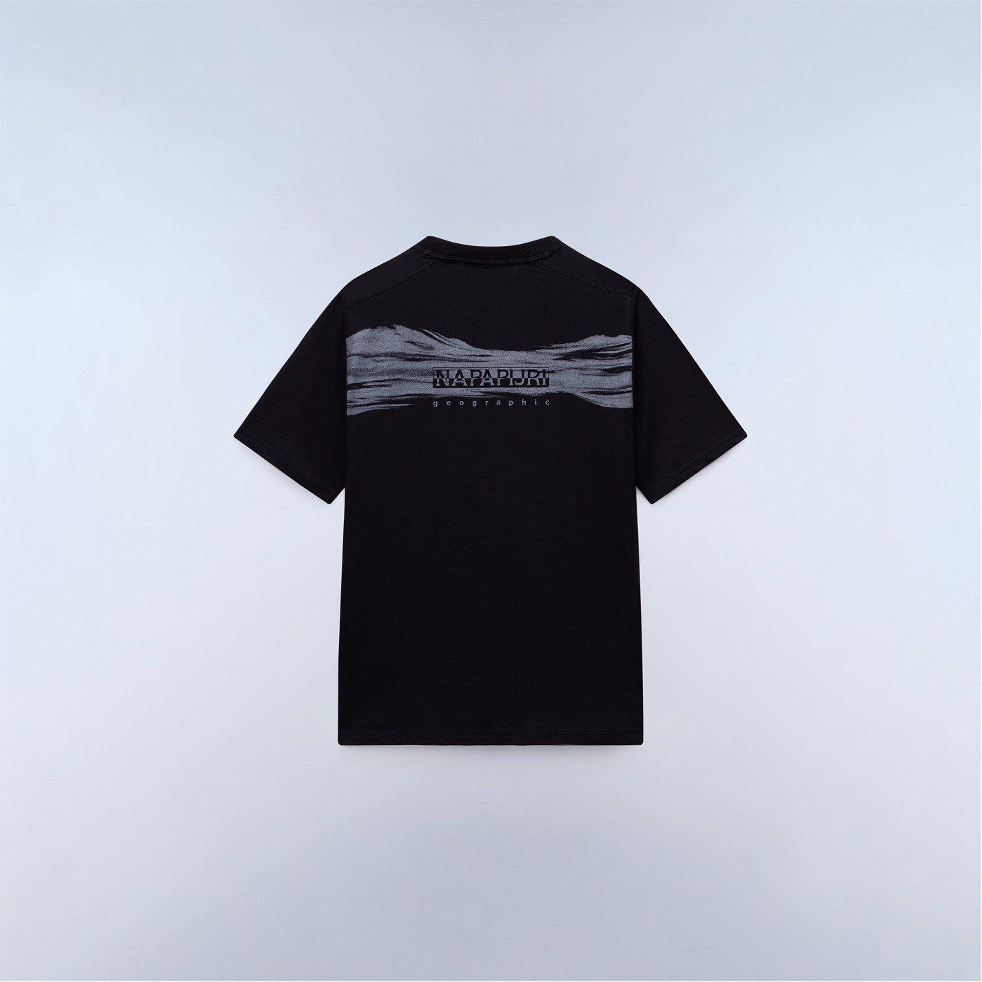 Napapijri Men's Back Graphic T-Shirt - Black Beauty - M