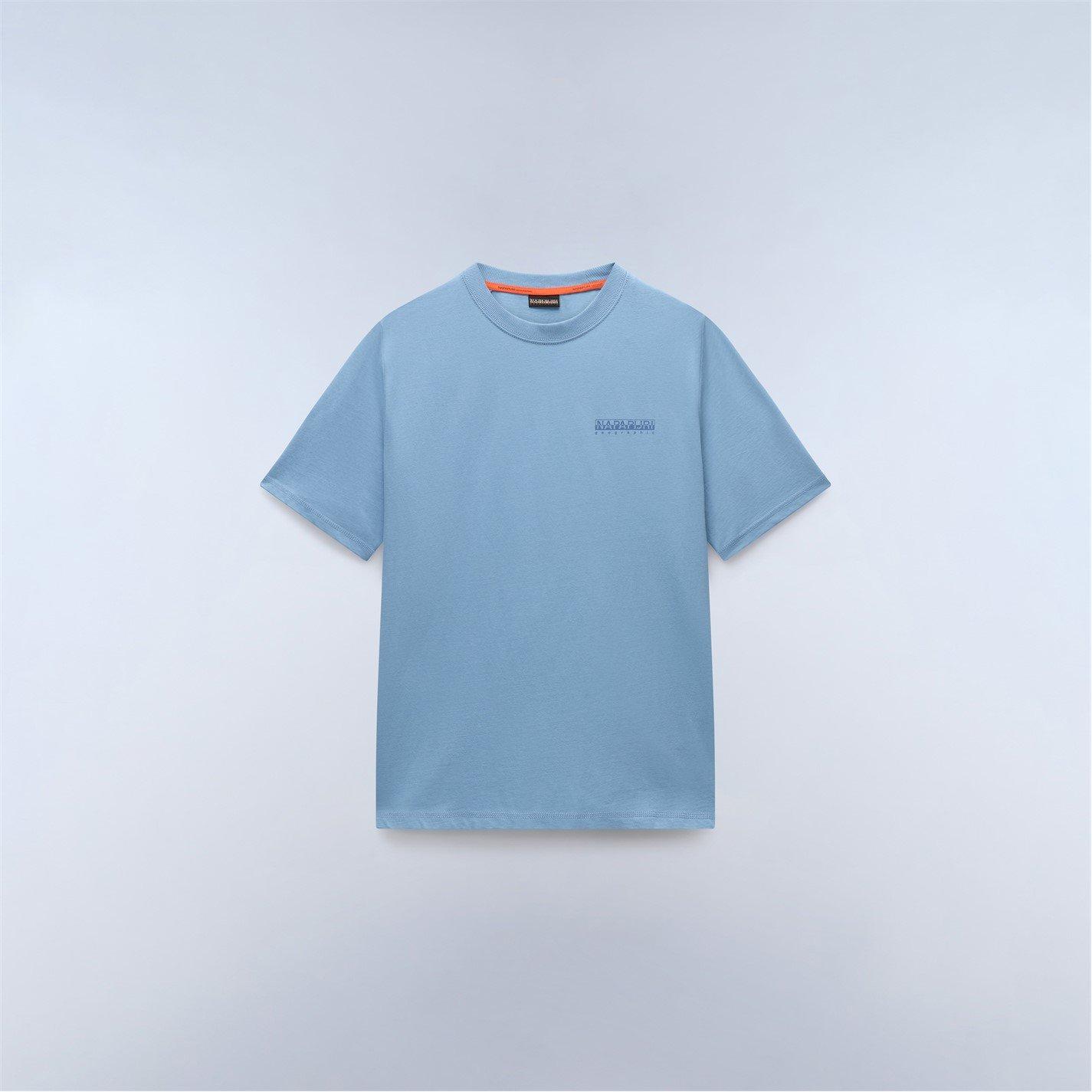 Faded Denim - Napapijri - Back Graphic T-shirt Mens - 2