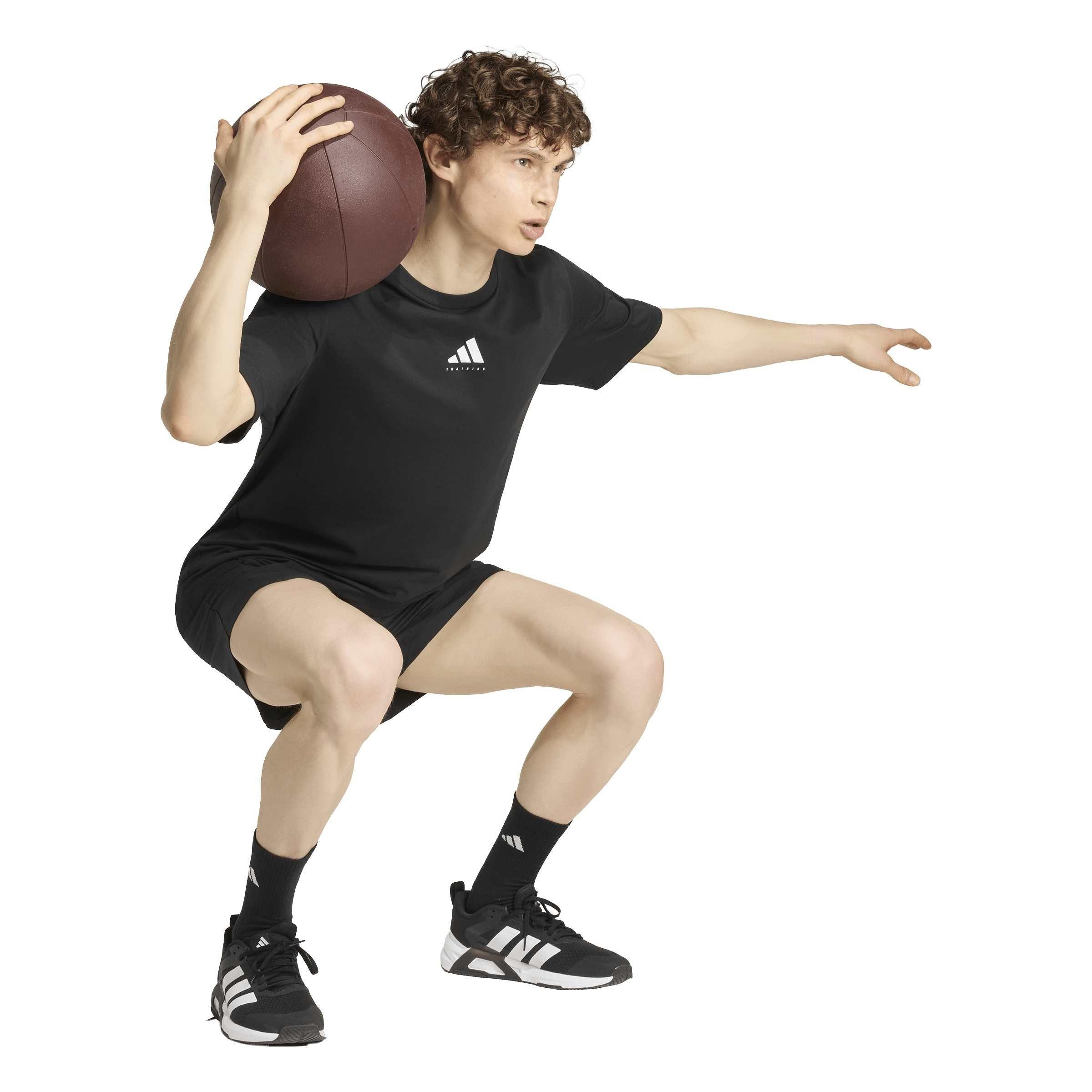 Black/White - adidas - Climacool Category Training Graphic T-Shirt - 6