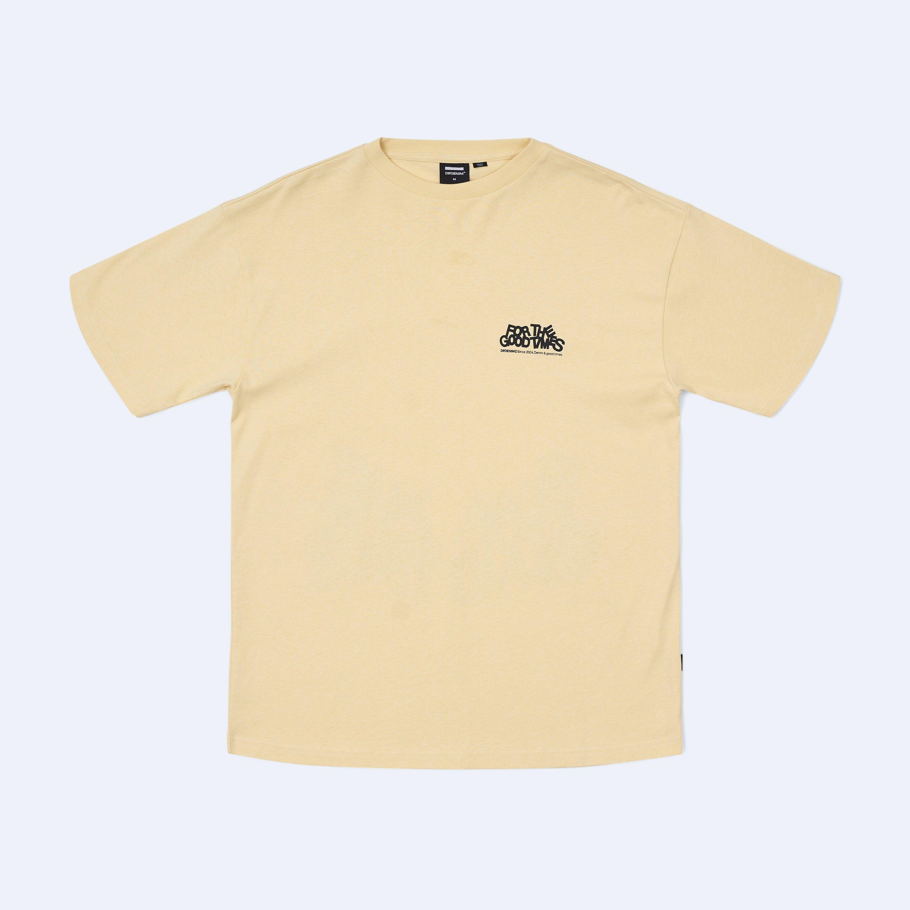 Light Yellow - Dr Denim - Trooper Tee - 90s cut tee - 3