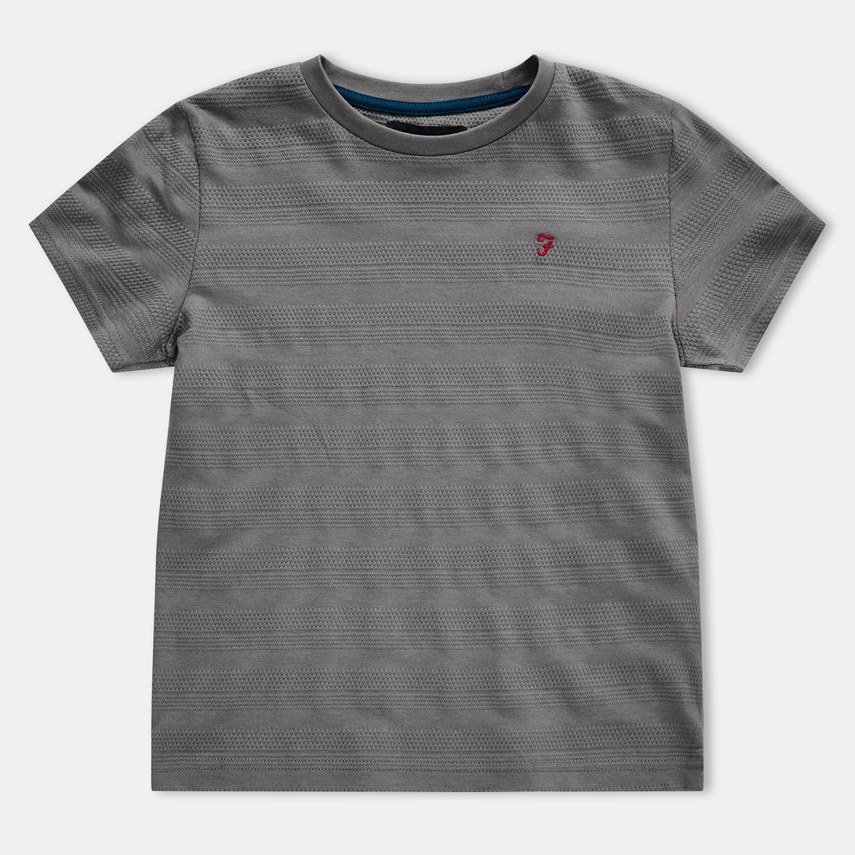 Grey - Farah - Unisex Kids' Silverstone Short Sleeve T-Shirt - 1