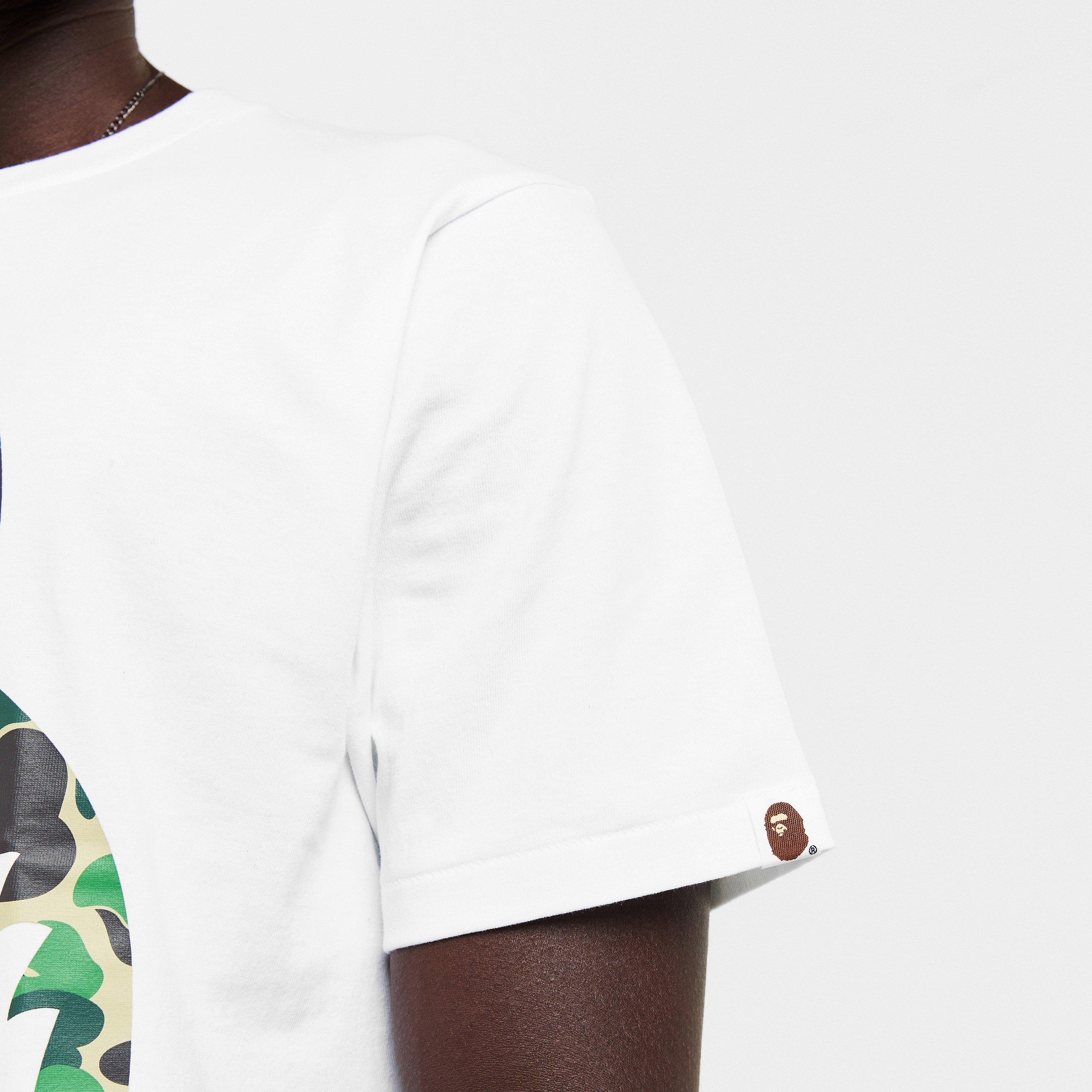 White Green - A Bathing Ape - Men's Bape Camo Shark Regular Fit T-Shirt - 4