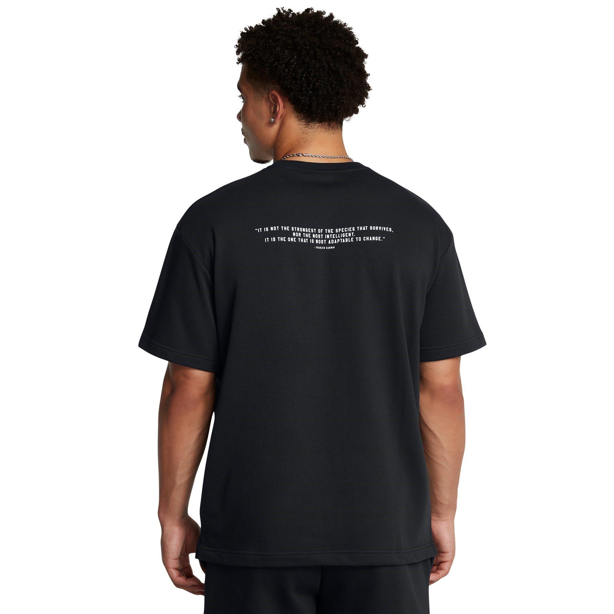 Sort - Under Armour - Short-Sleeve Terry Regular Fit T-Shirt - 3