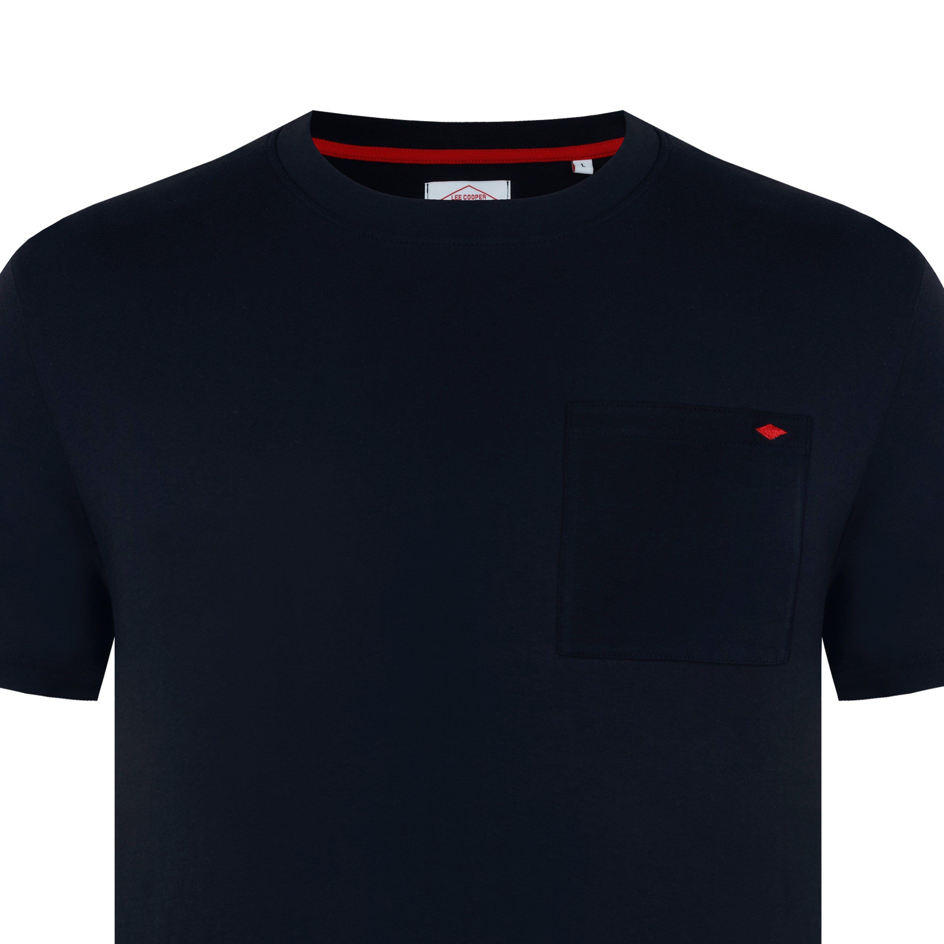 Sort - Lee Cooper - Regular Fit Pocket Crew T-Shirt - 4
