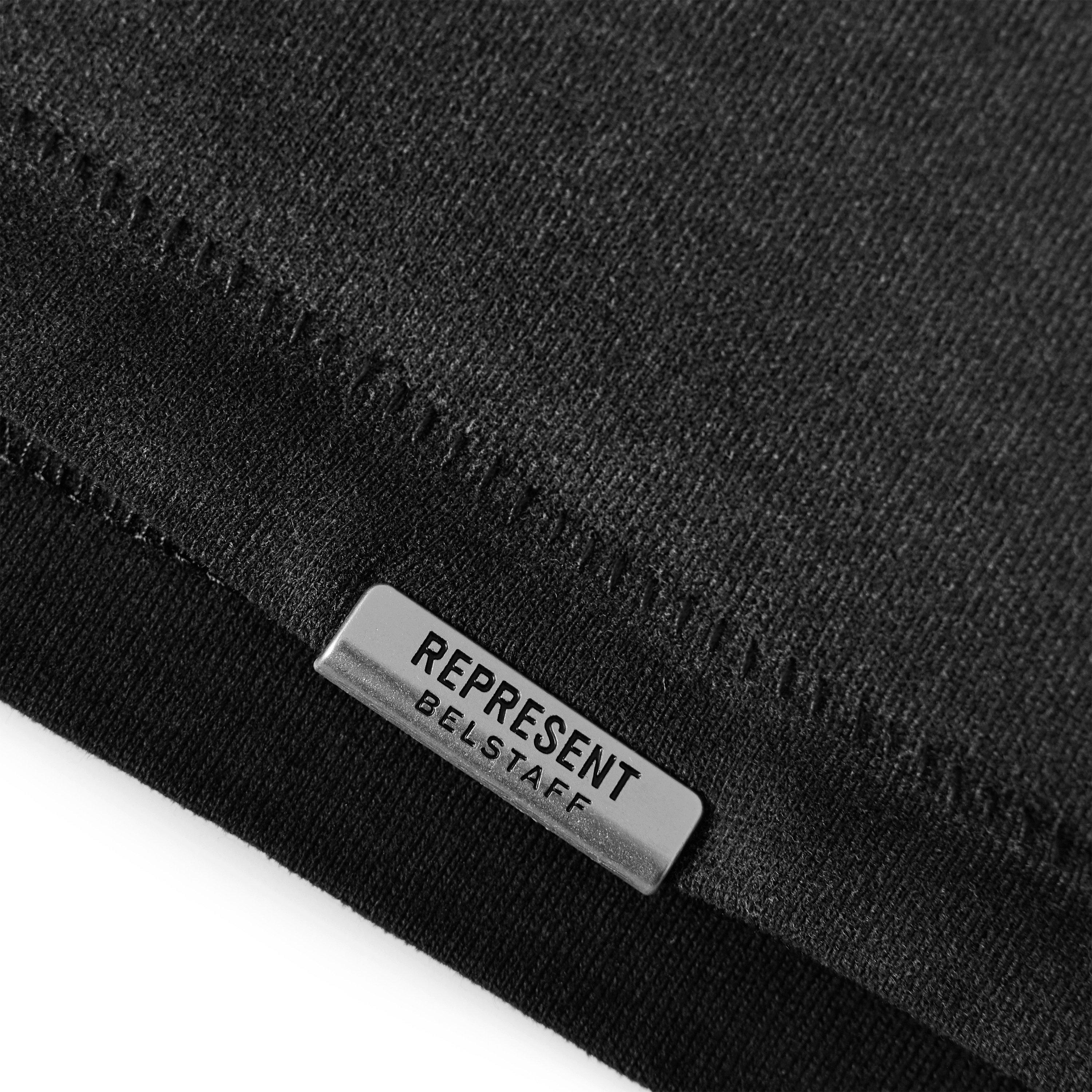 Washed Black - Represent X Belstaff - Men's Oversized Fit T-Shirt - 3