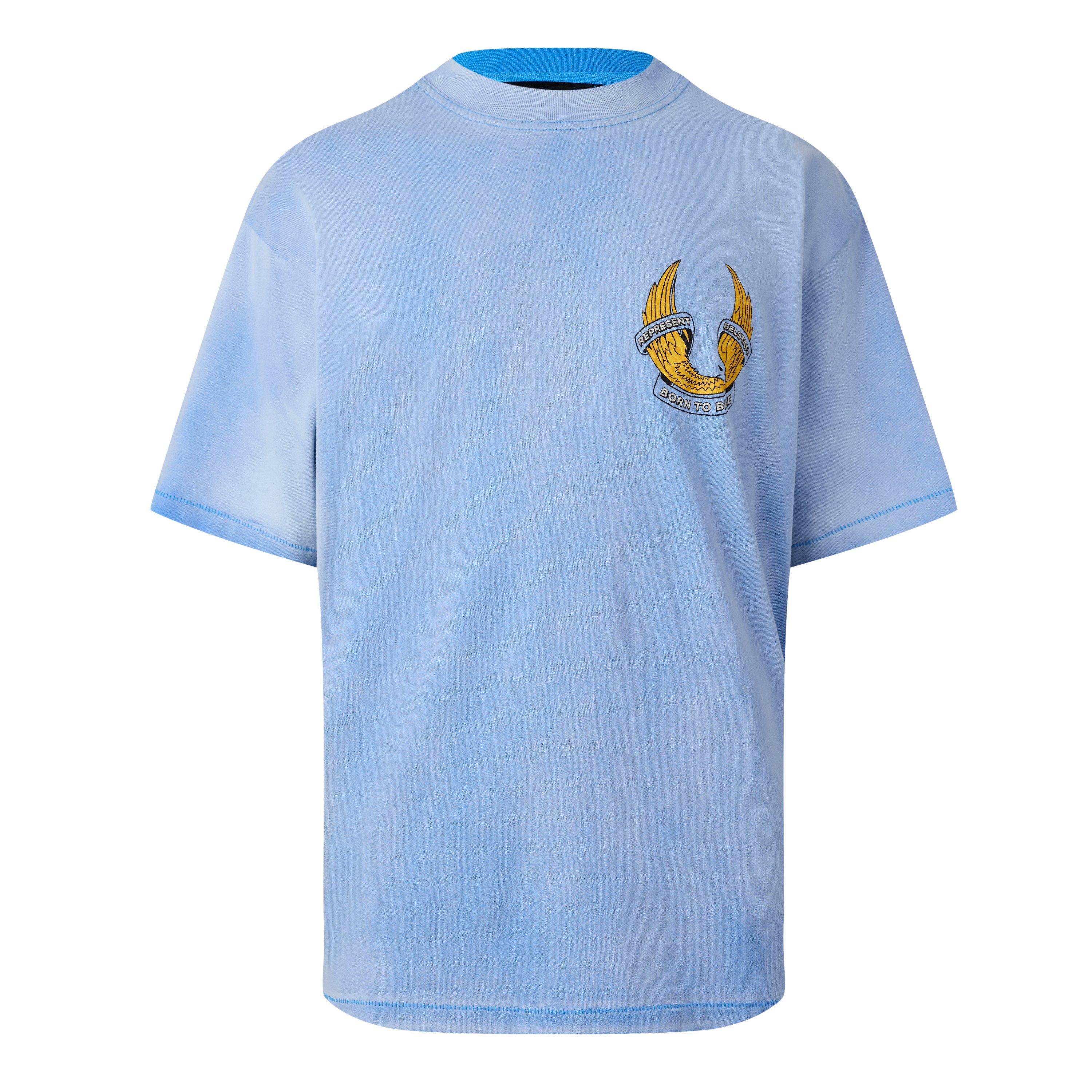 Represent X Belstaff Men's Oversized Fit T-Shirt - Washed Blue - S