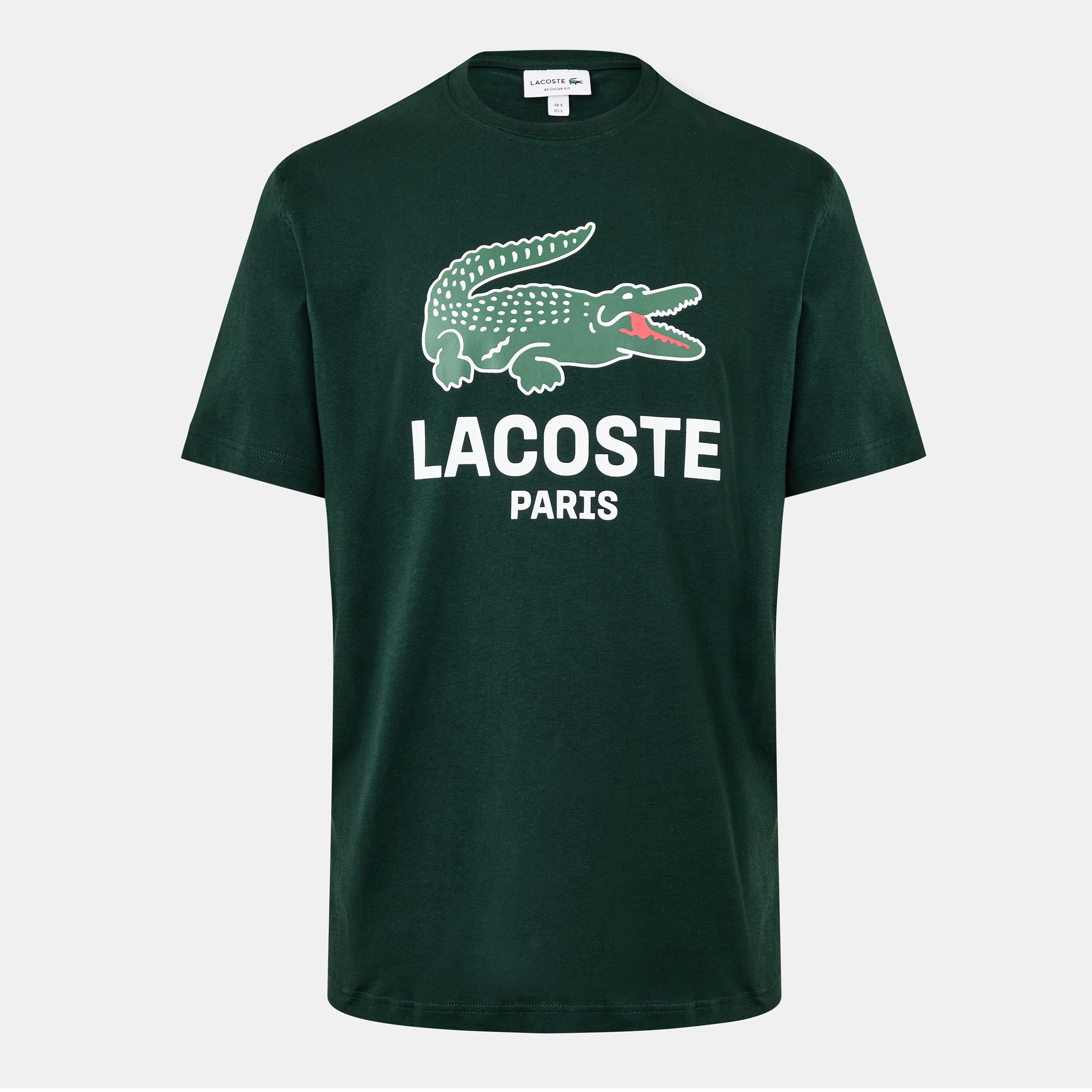 Lacoste Men's Sinople Yzp Large Croc Regular Fit T-Shirt - 2XL
