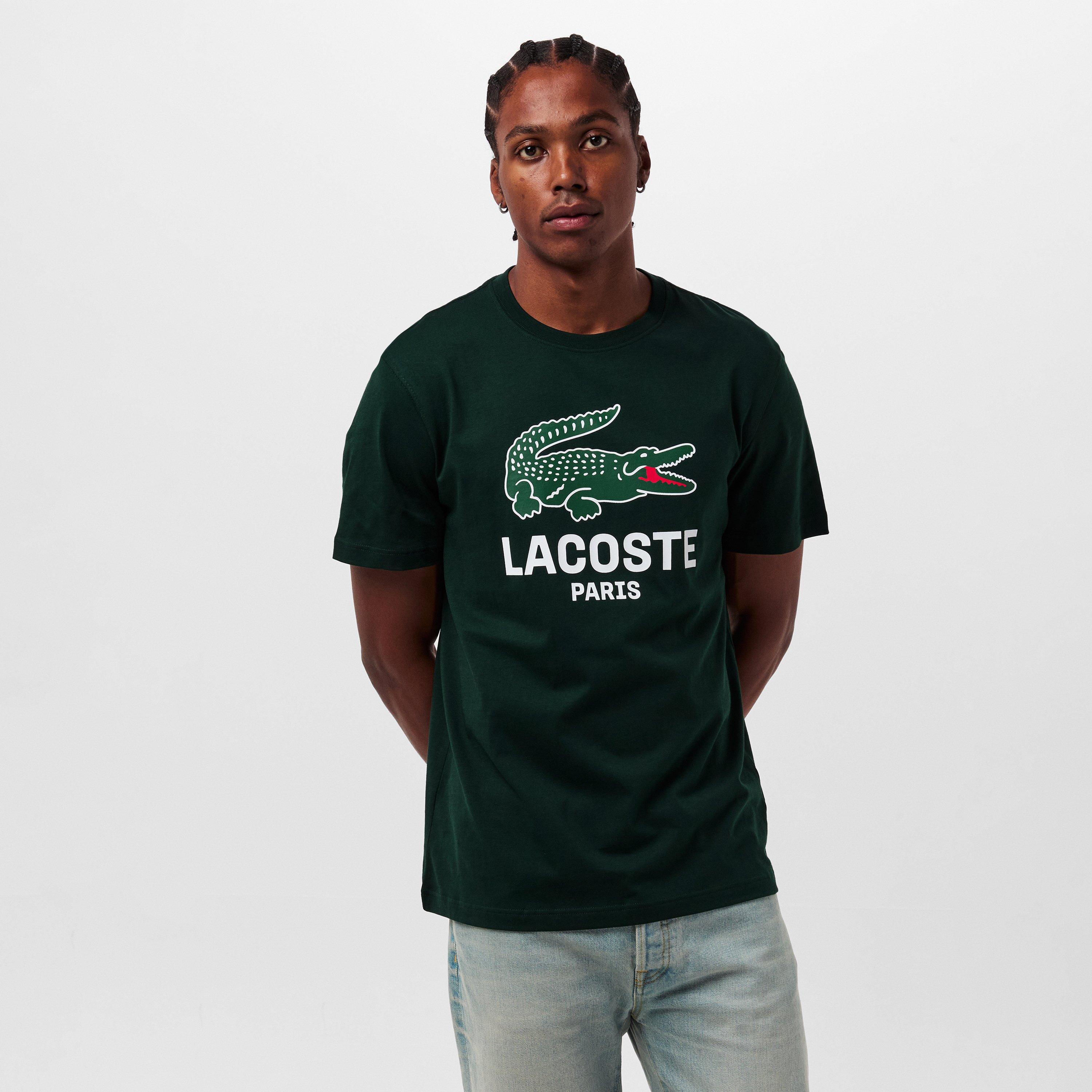 Sinople YZP - Lacoste - Men's Large Croc Regular Fit T-Shirt - 3