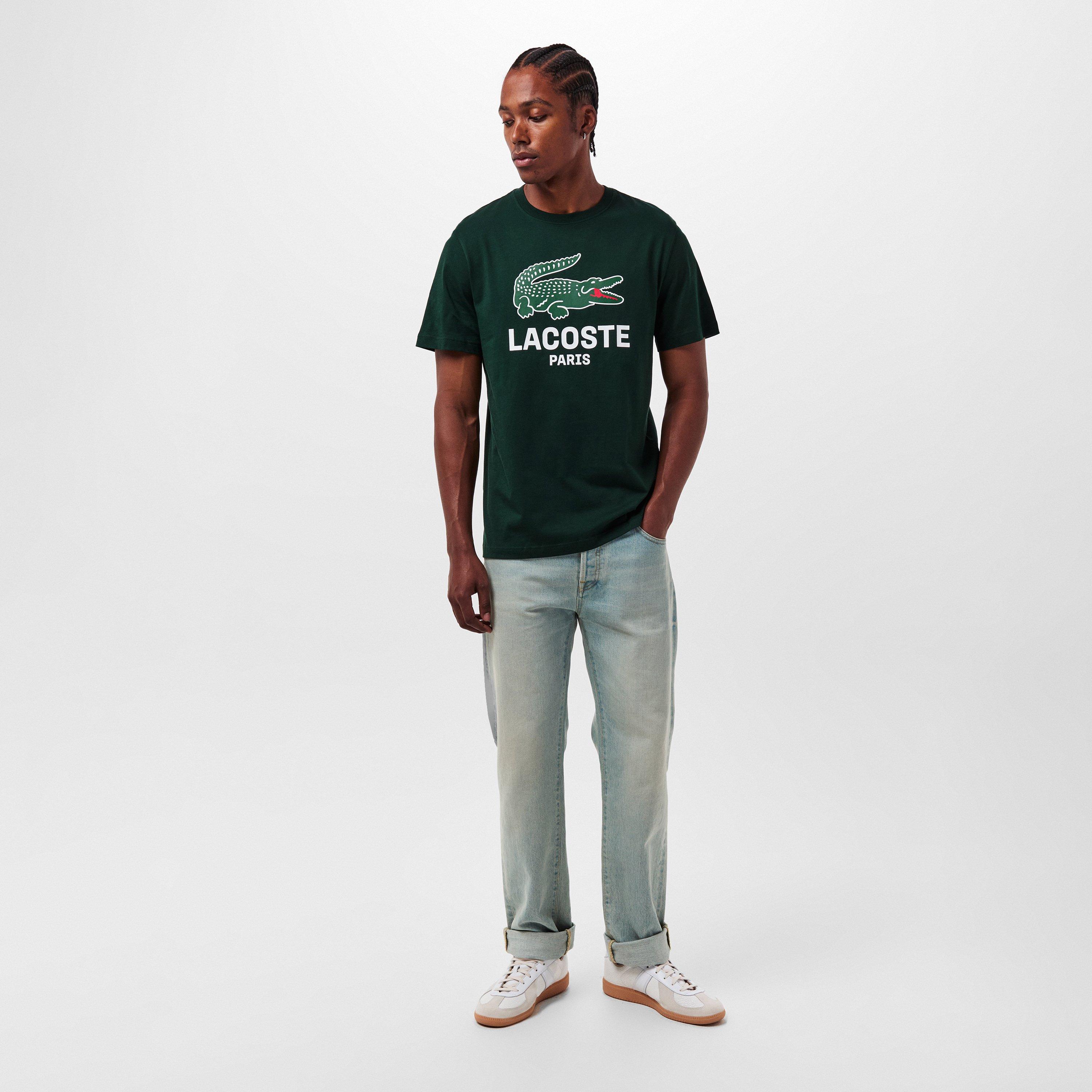 Sinople YZP - Lacoste - Men's Large Croc Regular Fit T-Shirt - 6