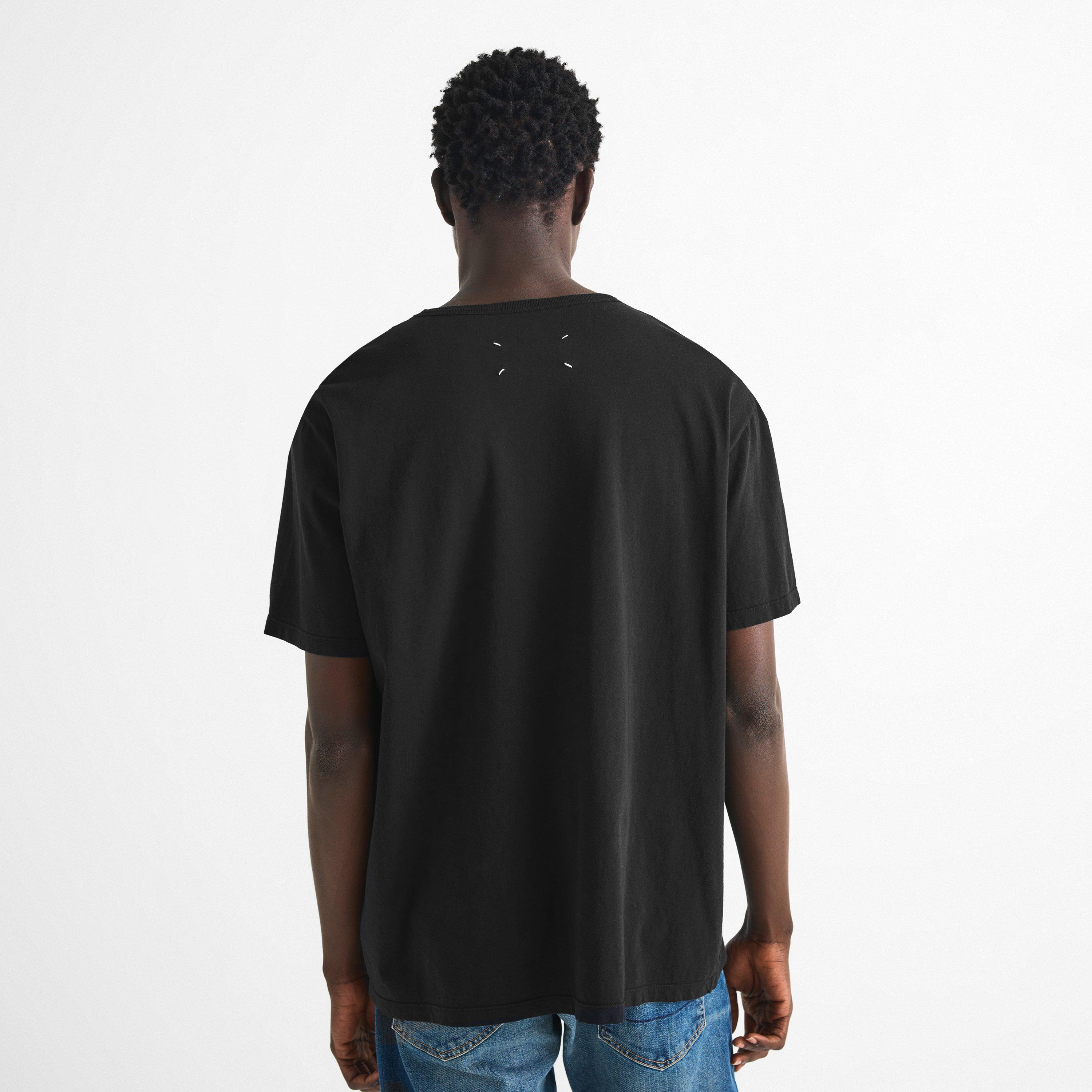 Black - Maison Margiela - Men's Carpet Graphic Cotton Short-Sleeve Crew-Neck T-Shirt - 4