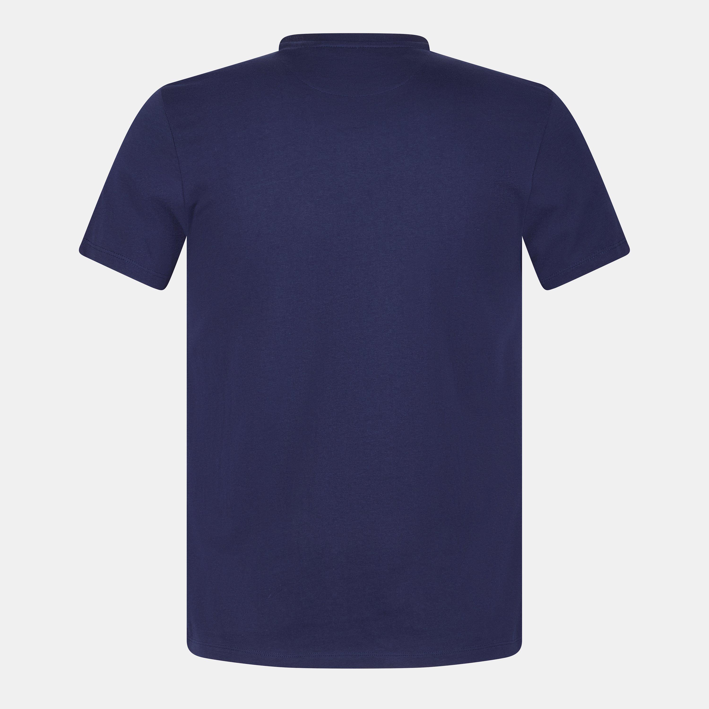 Navy/Wht W190 - Lyle and Scott - Men's Print Pocket Regular Fit T-Shirt - 2